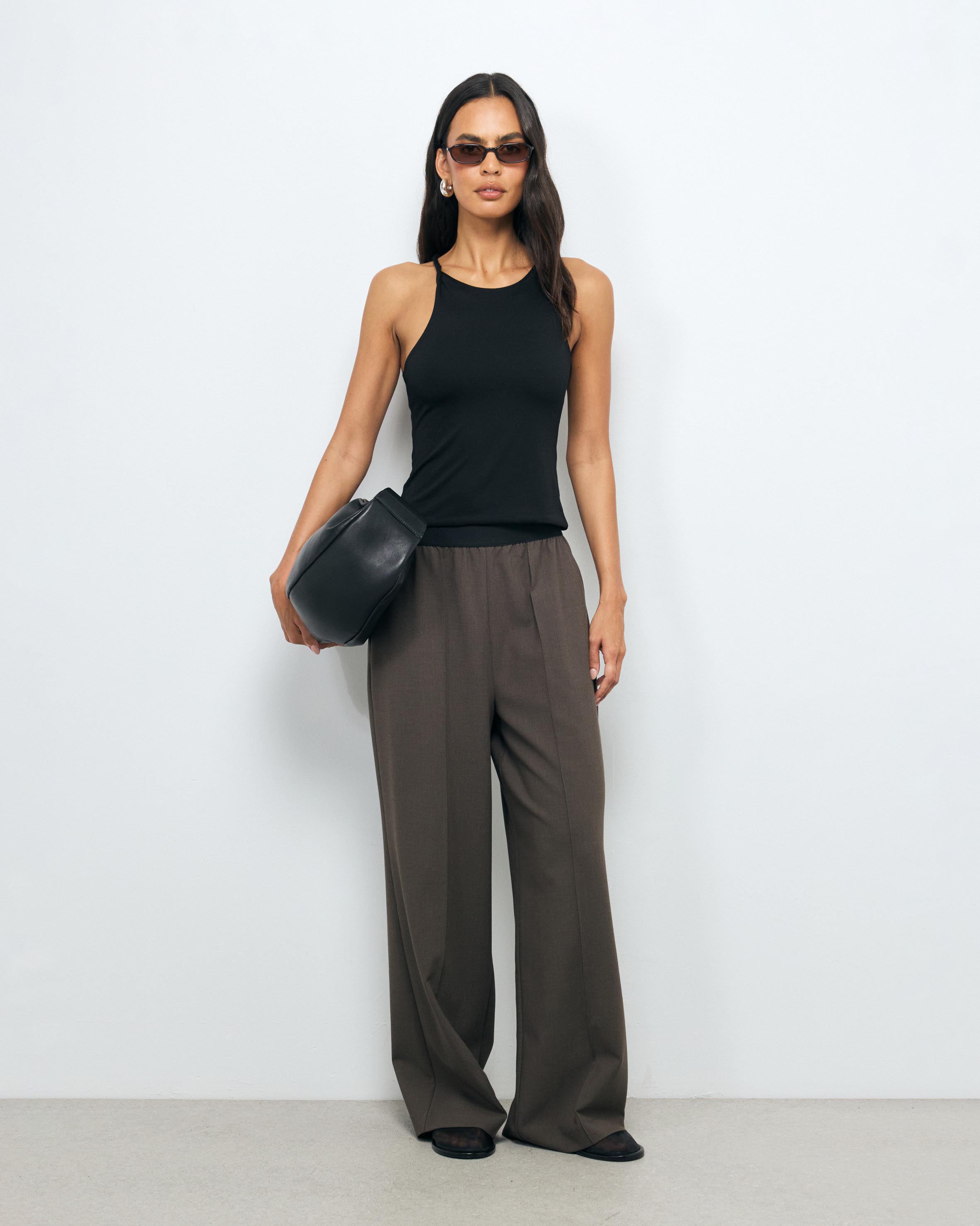 Arna elastic waist detail pant