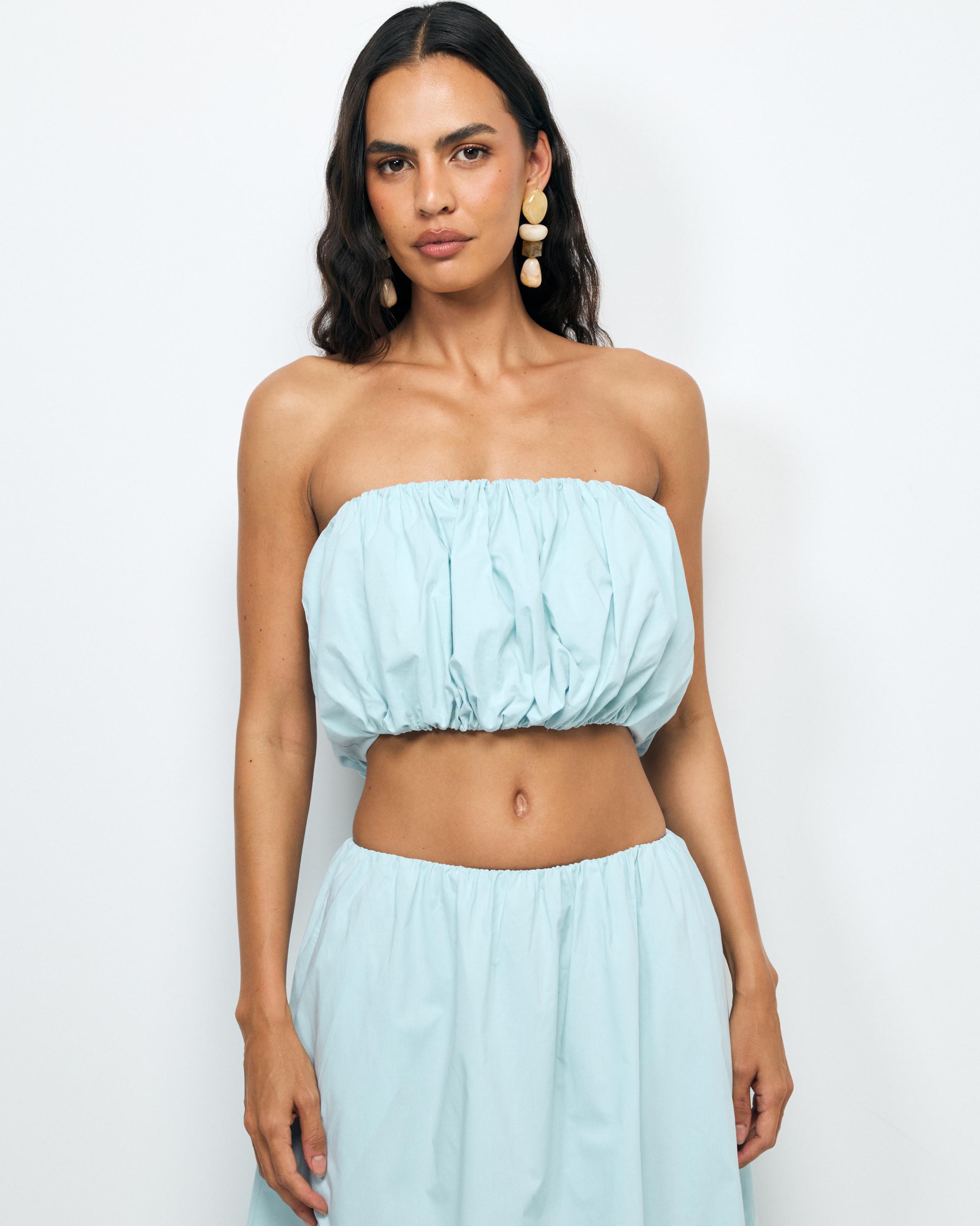 Quill Strapless Top