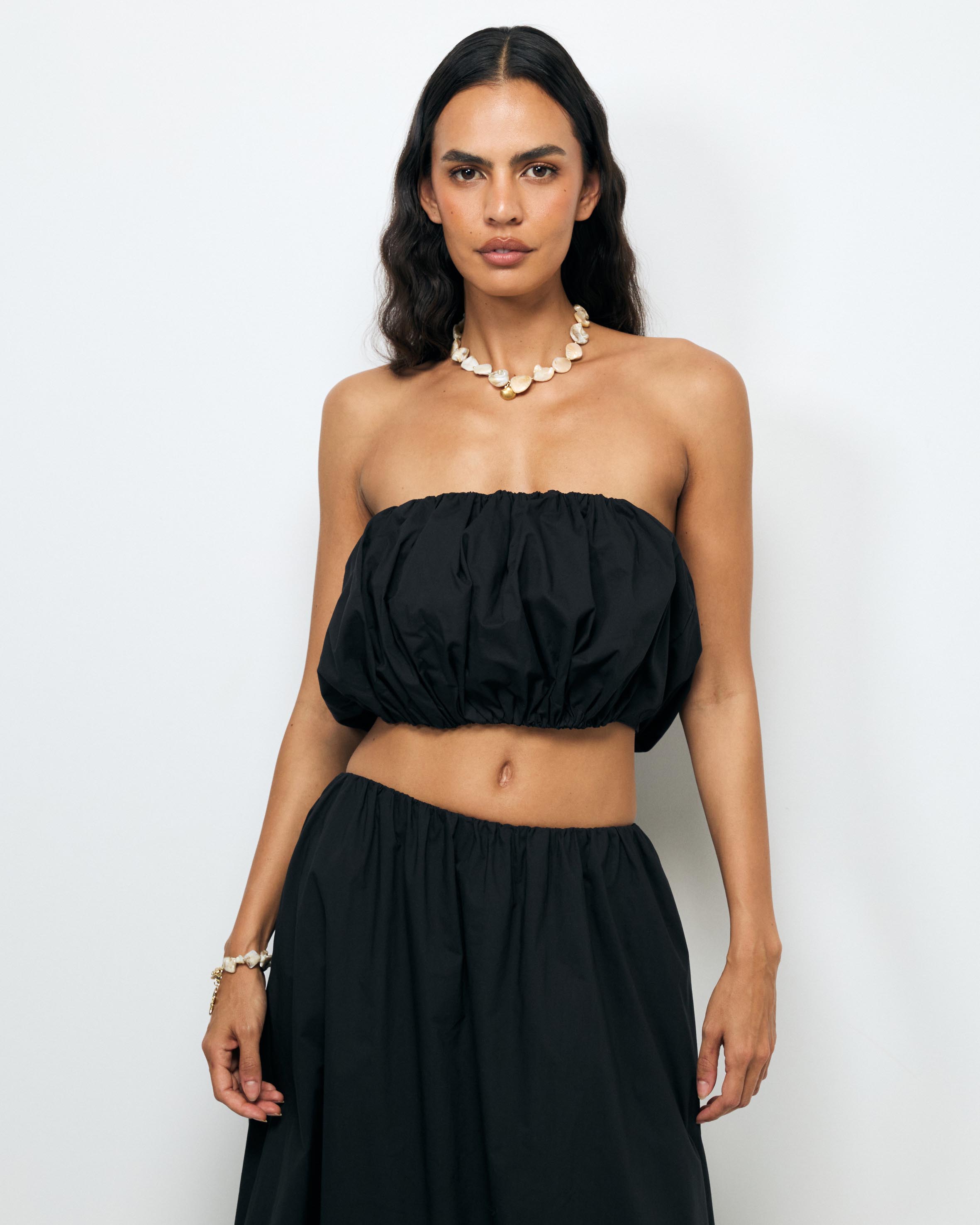 Quill Strapless Top