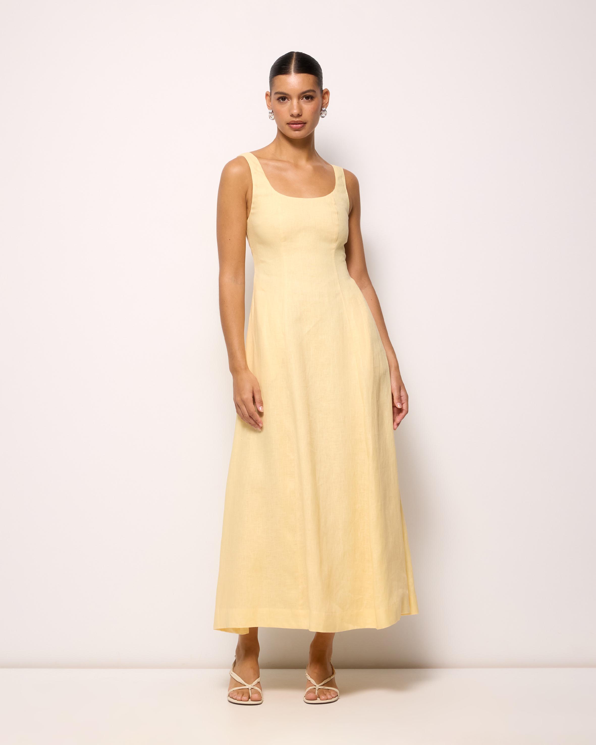 Fern Linen Maxi Dress