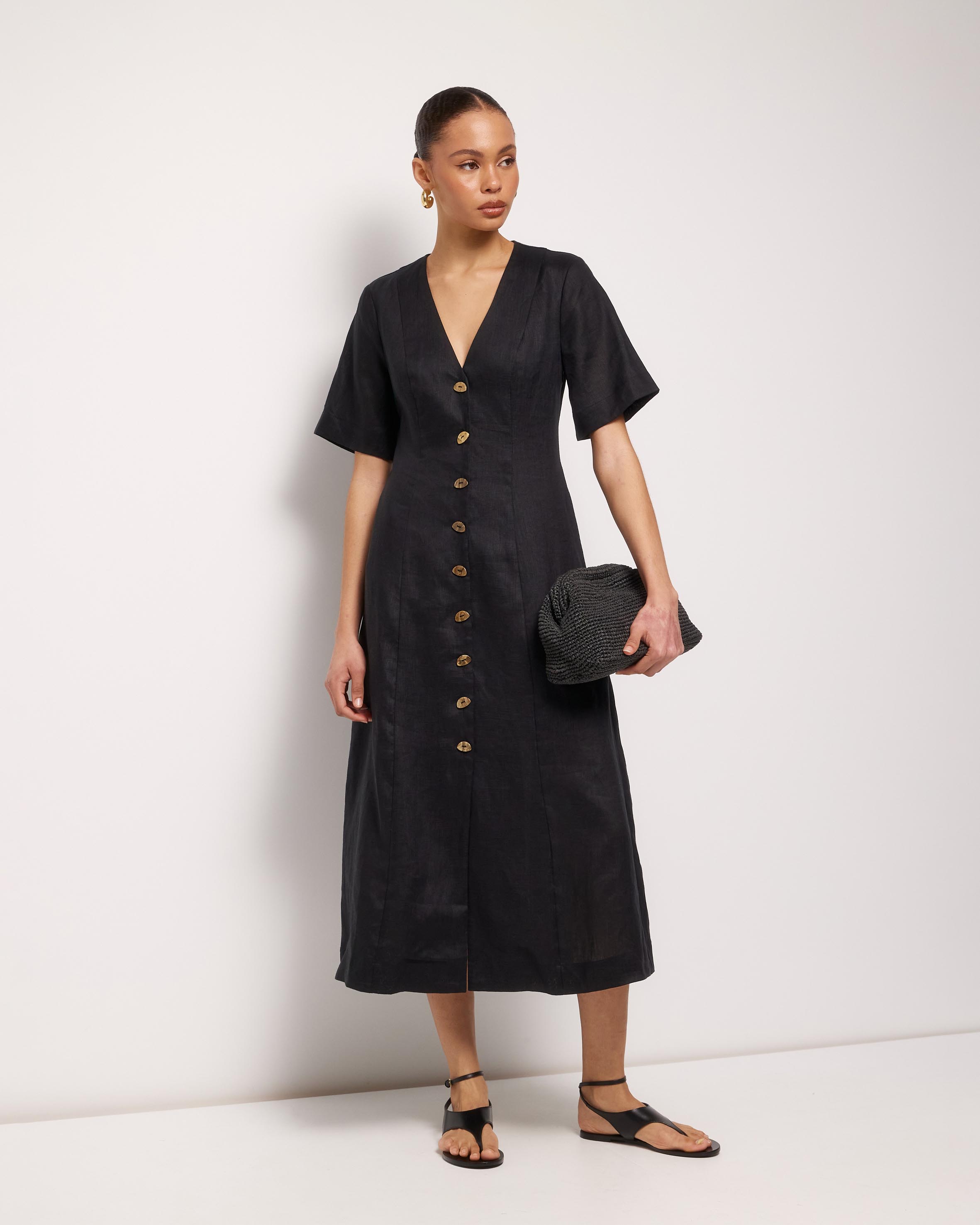 Rani Linen Midi Dress