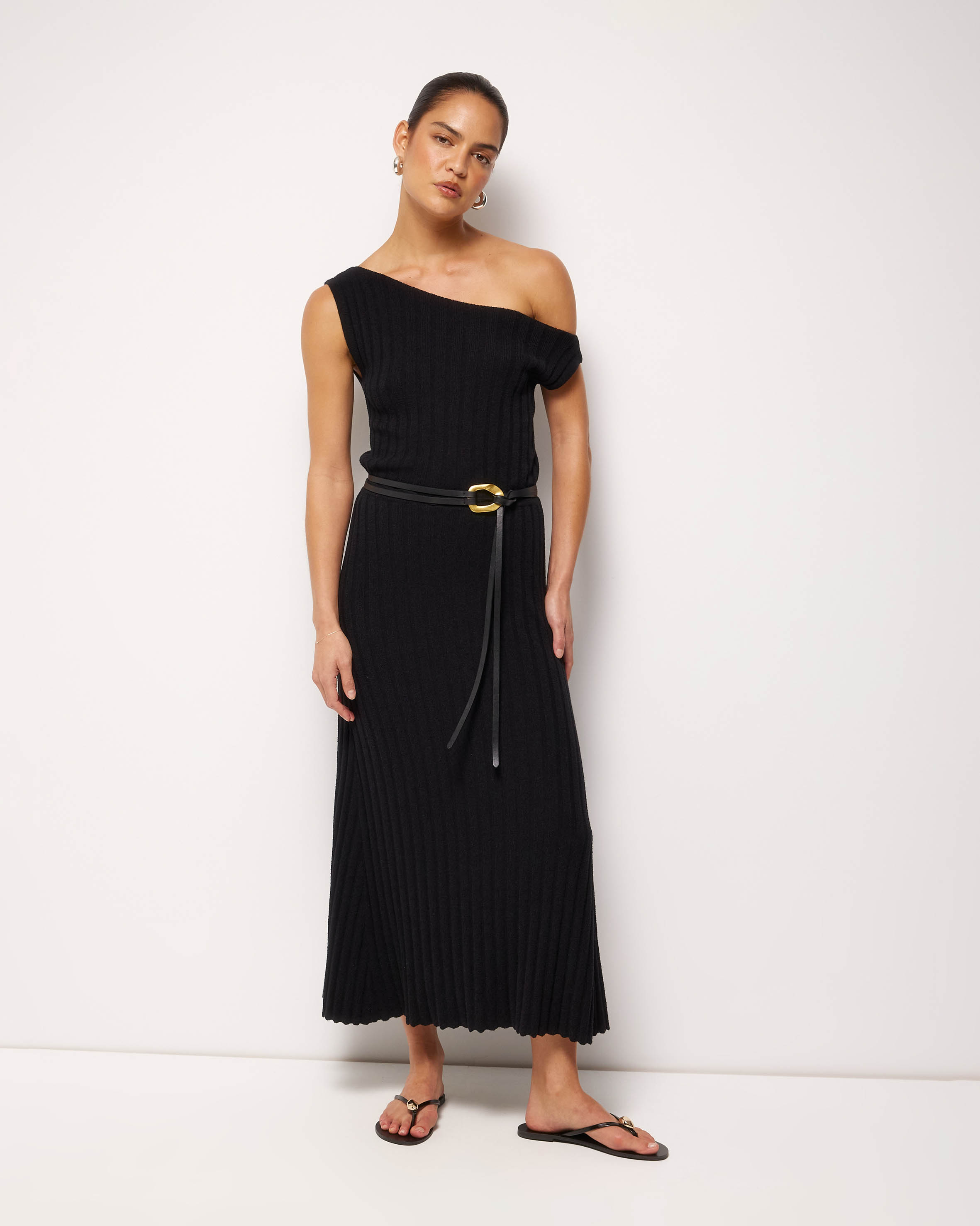 Odette Off Shoulder Knit Dress
