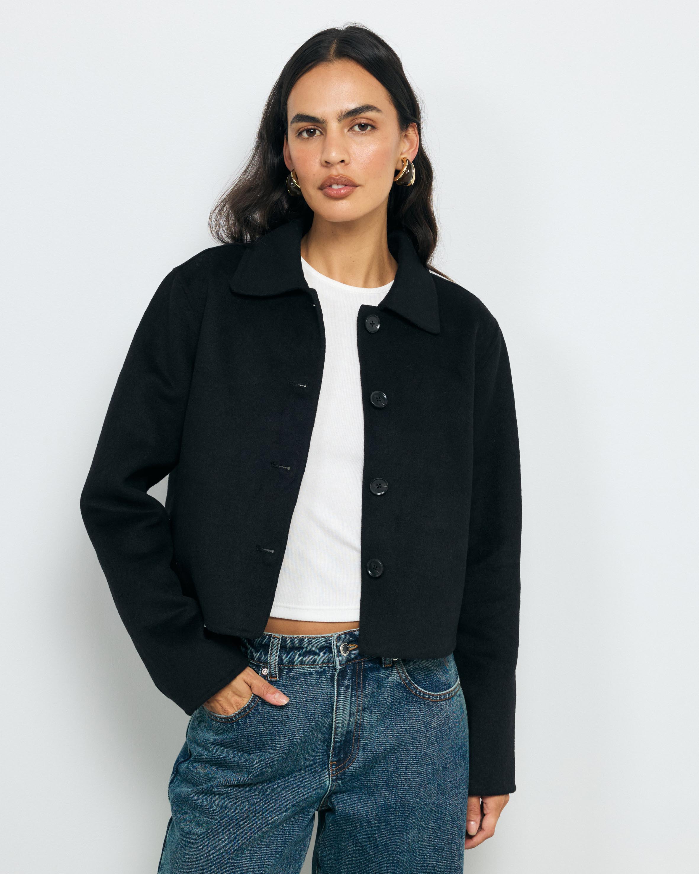 Lola Double Faced Wool Blend Coat
