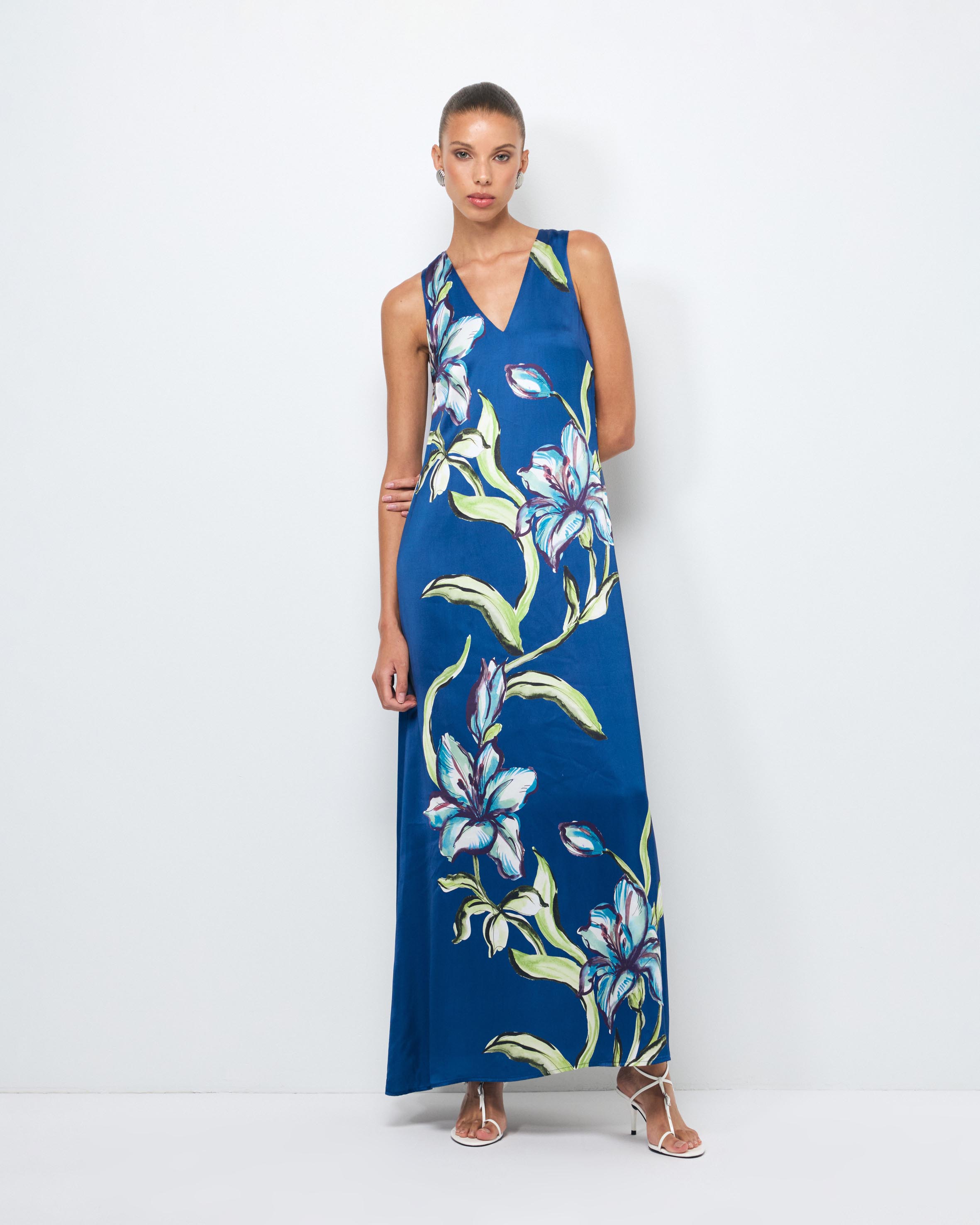 Allona V-Neck Maxi Dress