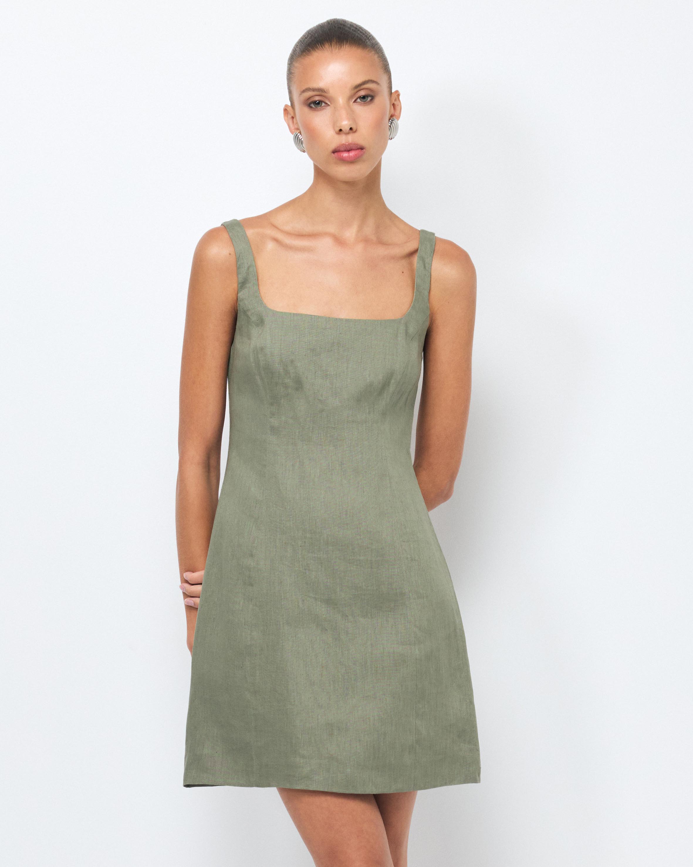 Clara Linen Mini Dress