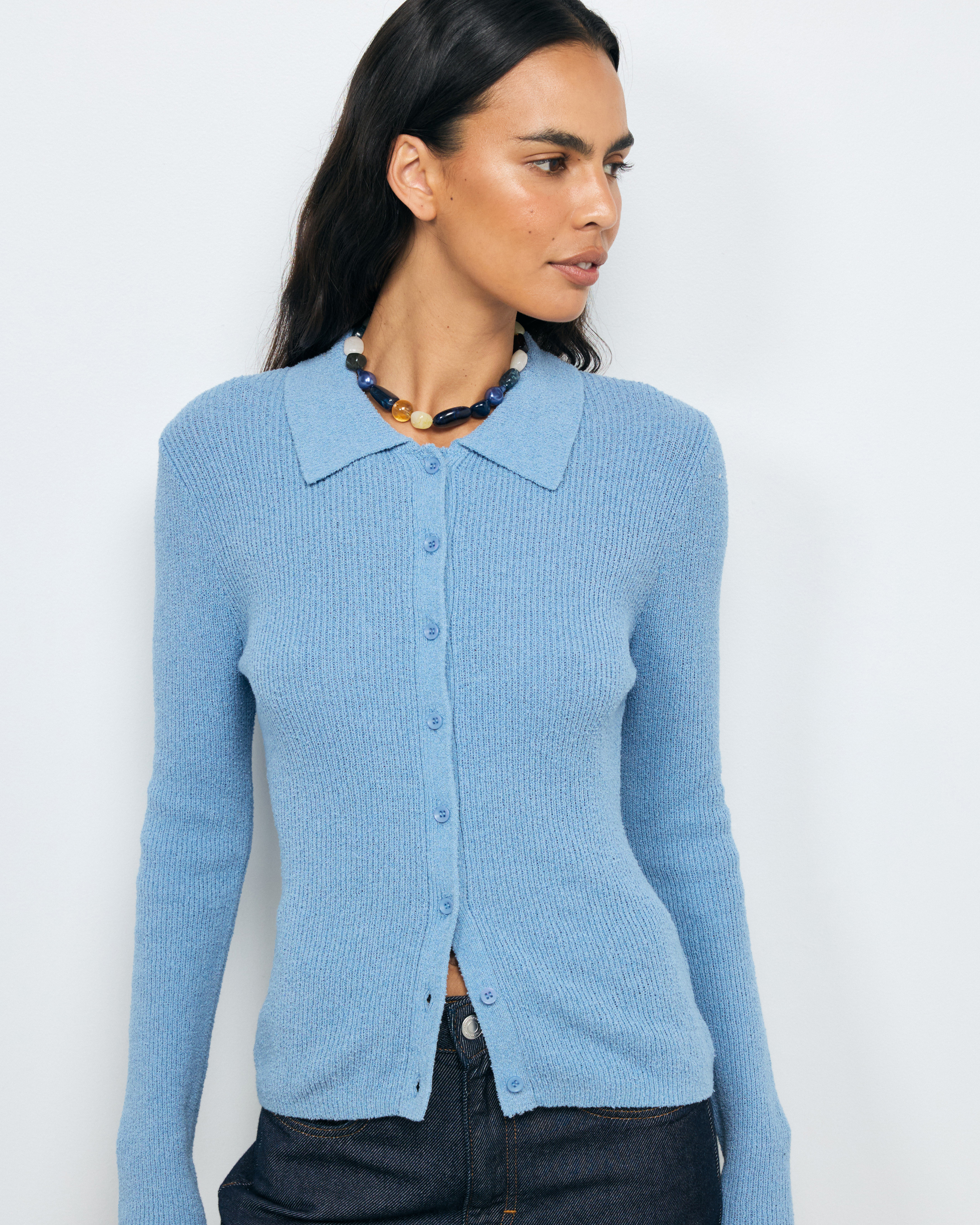 Asha Textured Knit Cardigan