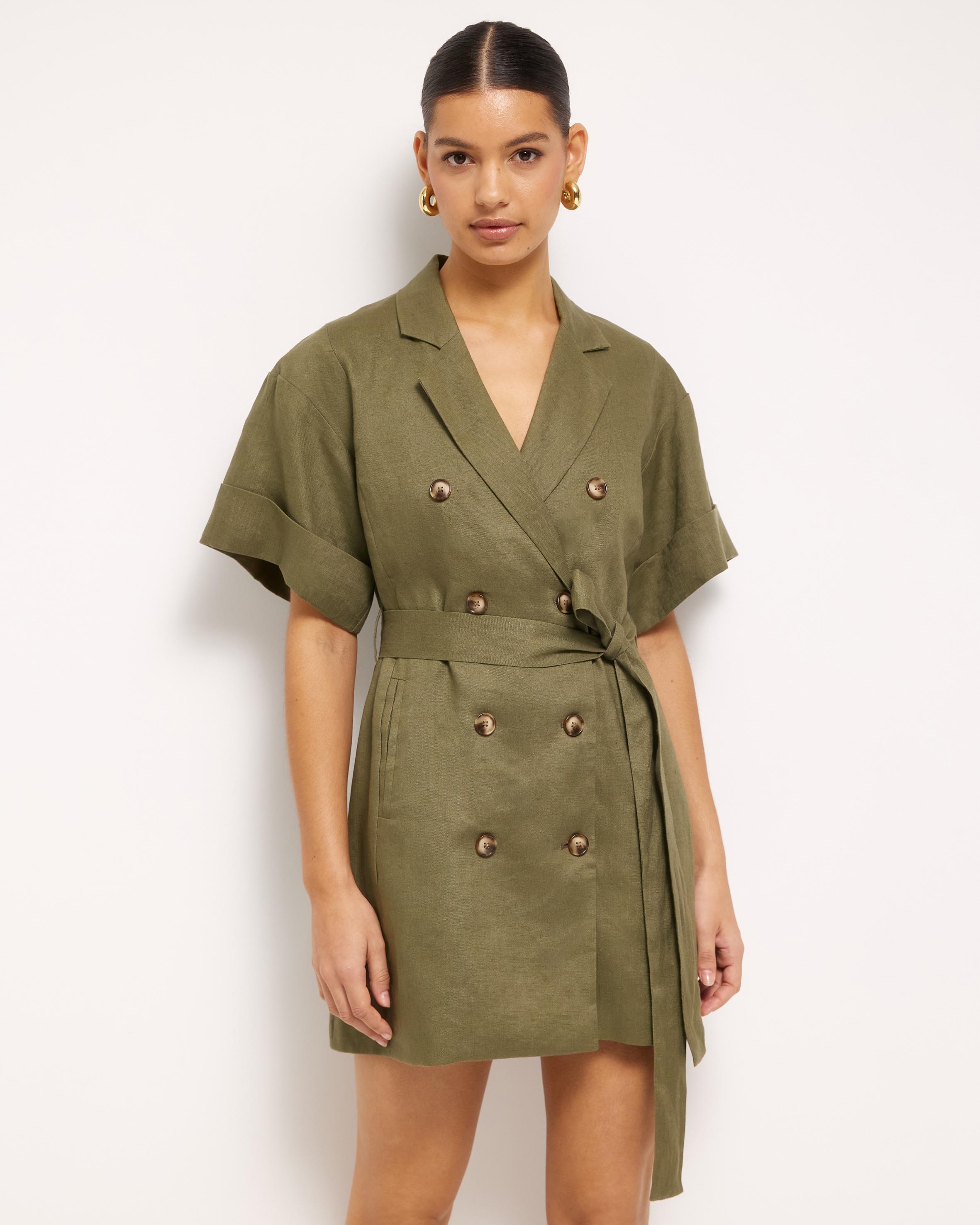Cassia Linen Mini Dress