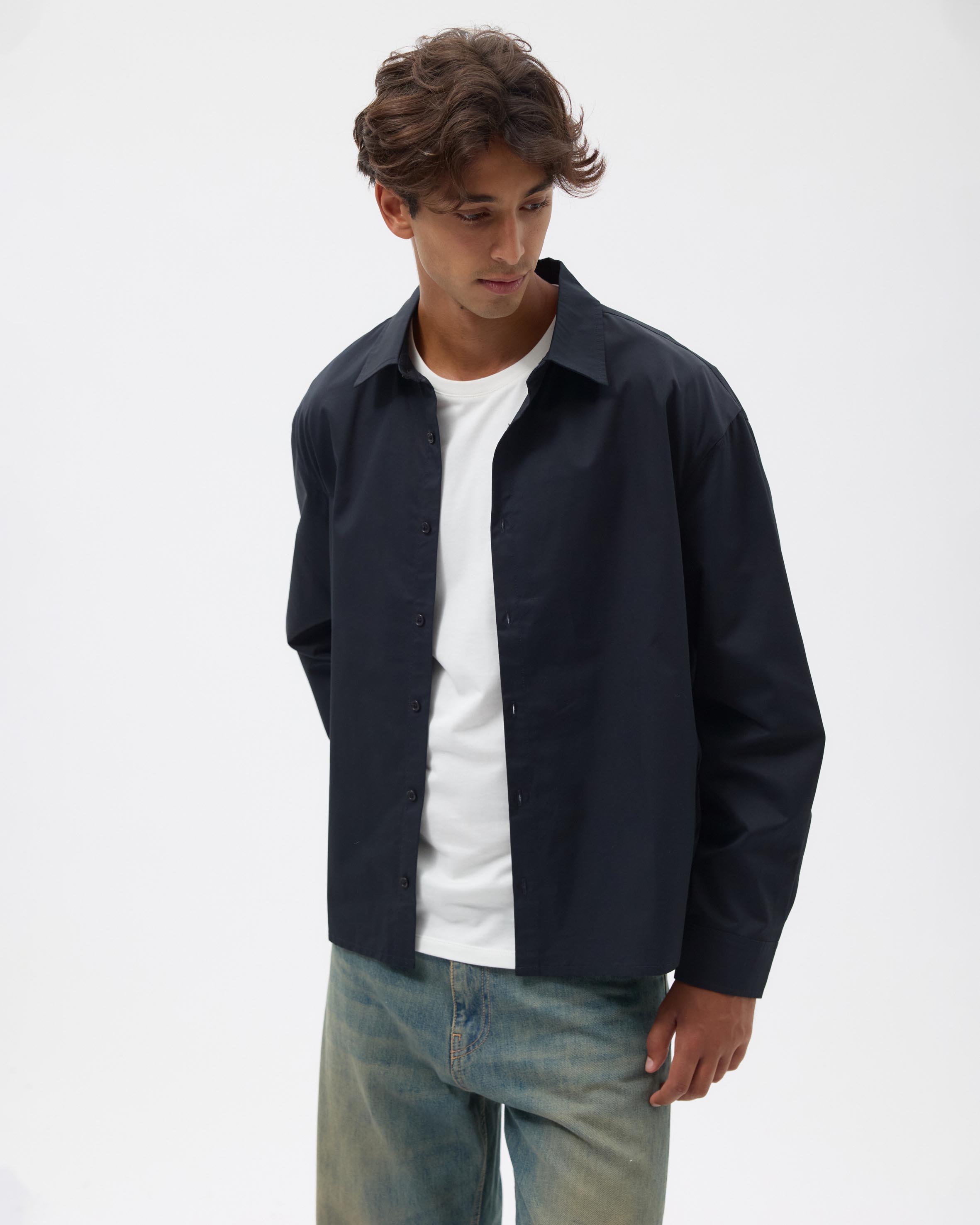 Relaxed Fit Cotton Shirt
