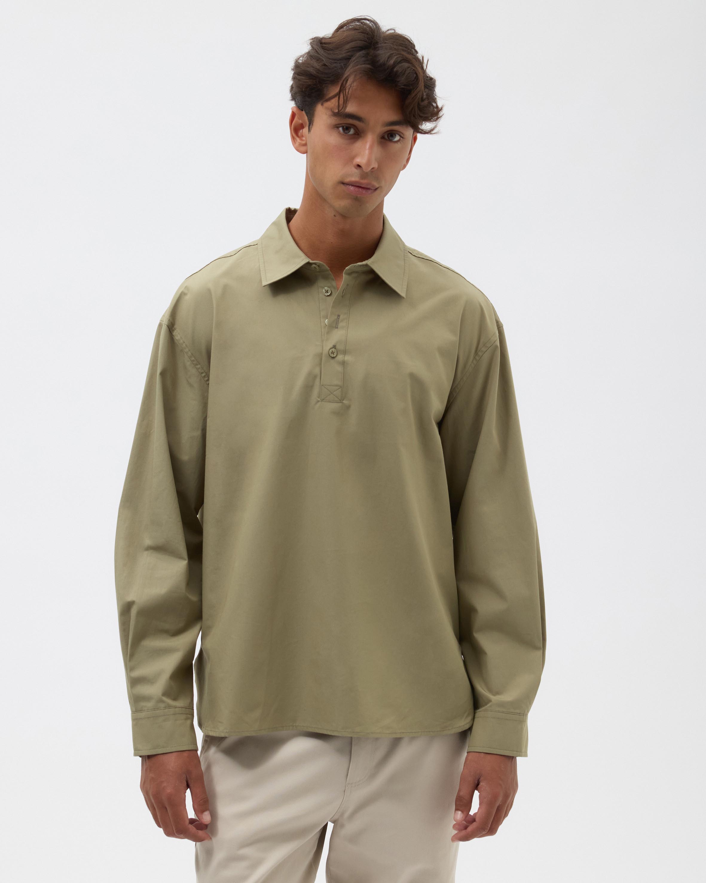 Front Placket Cotton Shirt