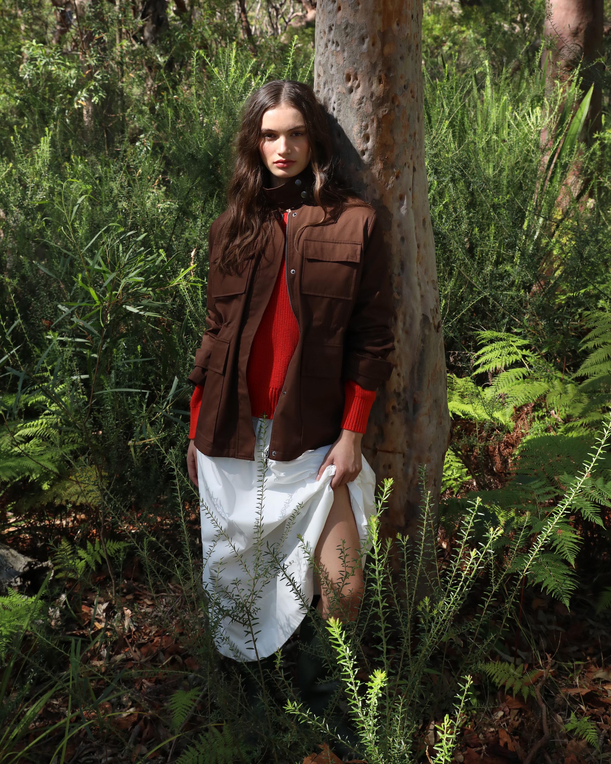 Rory Funnel Neck Organic Cotton Jacket