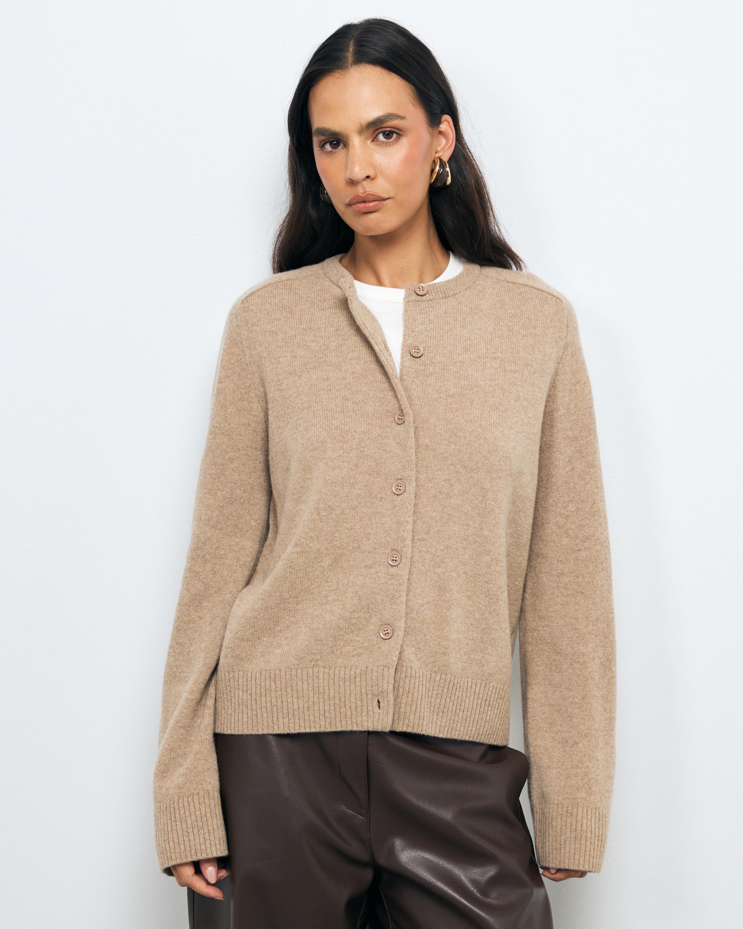 Isla Merino Wool Relaxed Cardigan