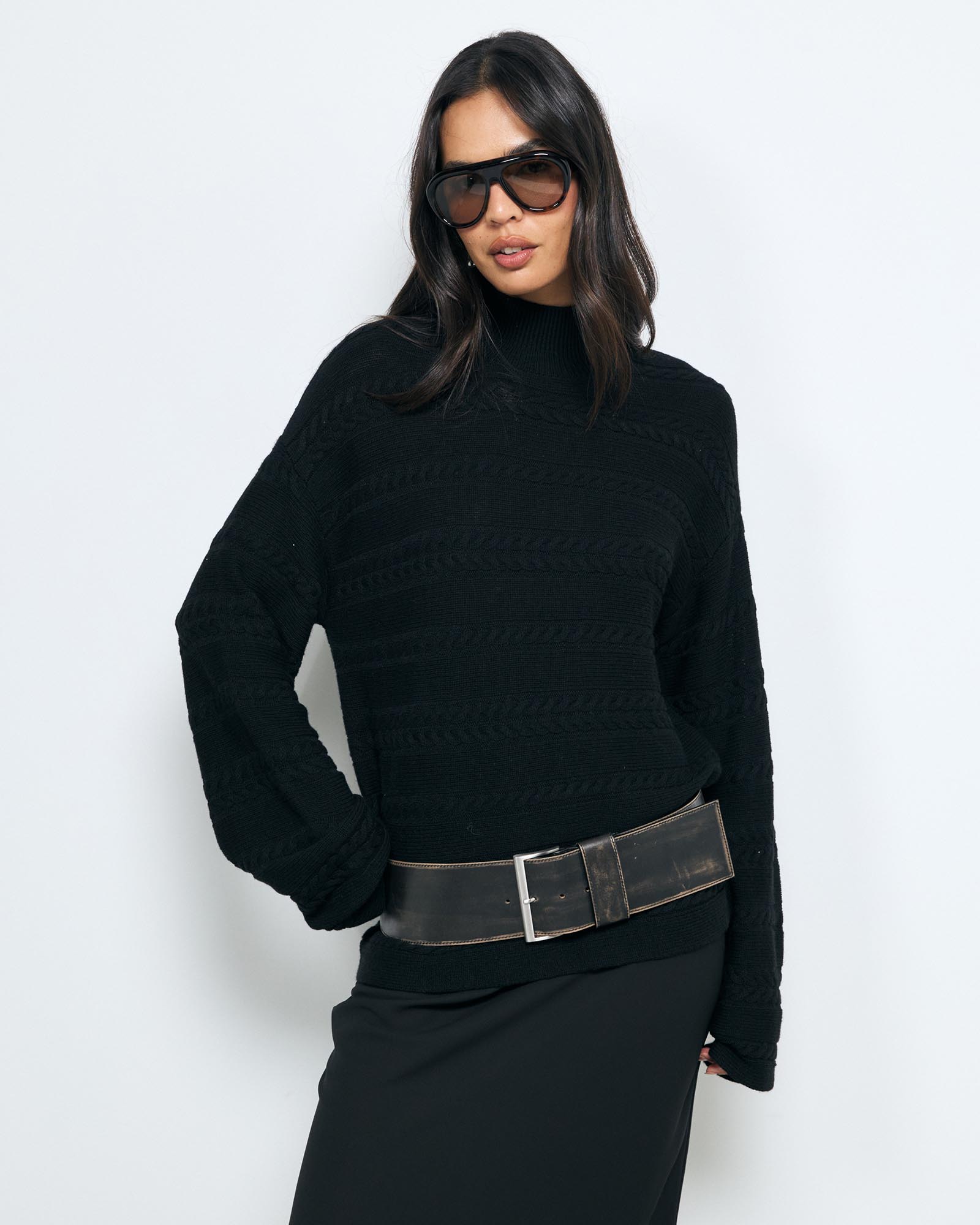 Dea Wool Blendcable Knit Jumper