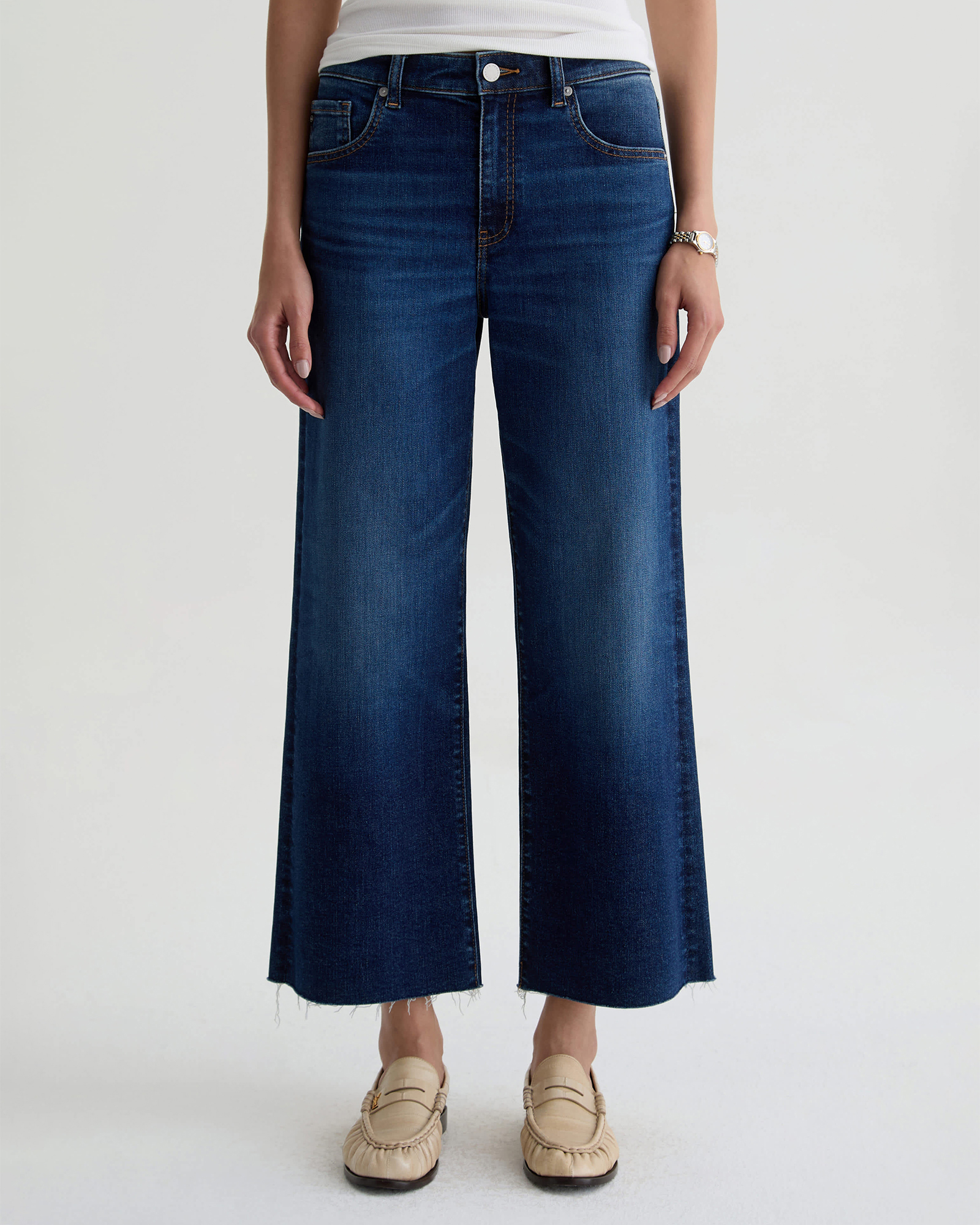 Saige Wide Leg Crop Jeans