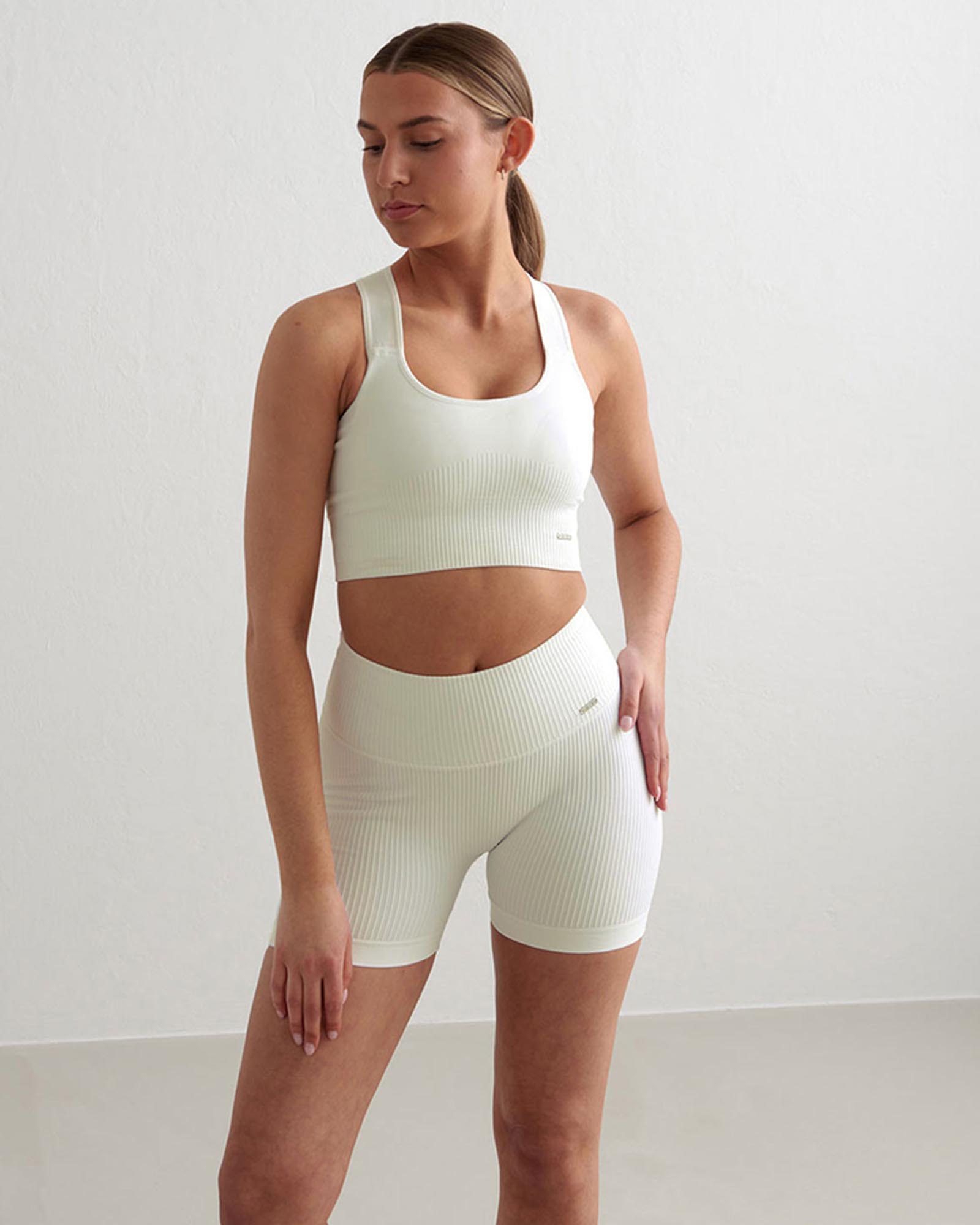 Ribbed Midi Biker Shorts