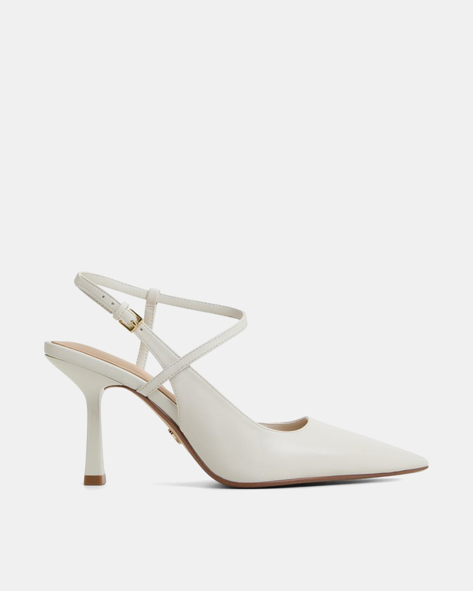 Brunette Strappy Slingback Heels