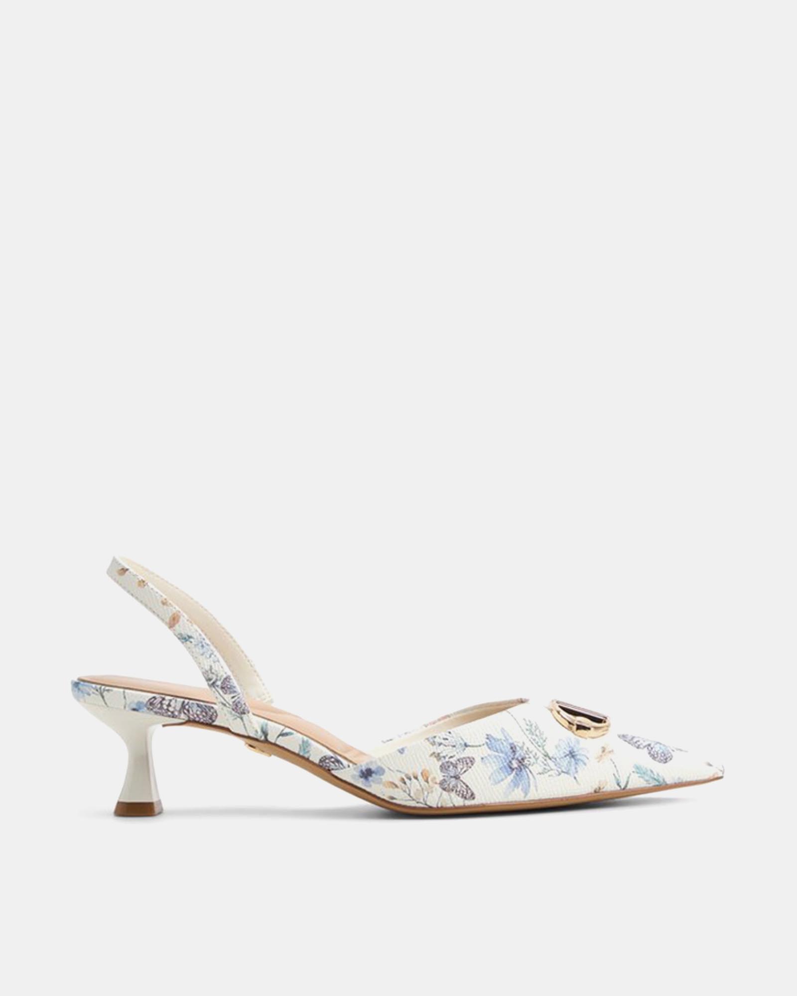 Delicate Slingback Kitten Heels