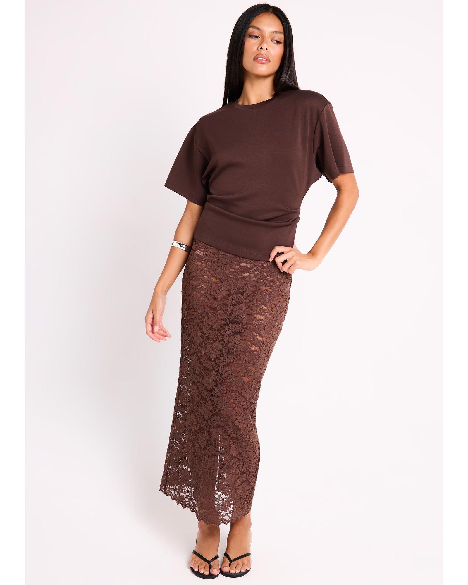 Natalie Lace Midi Skirt