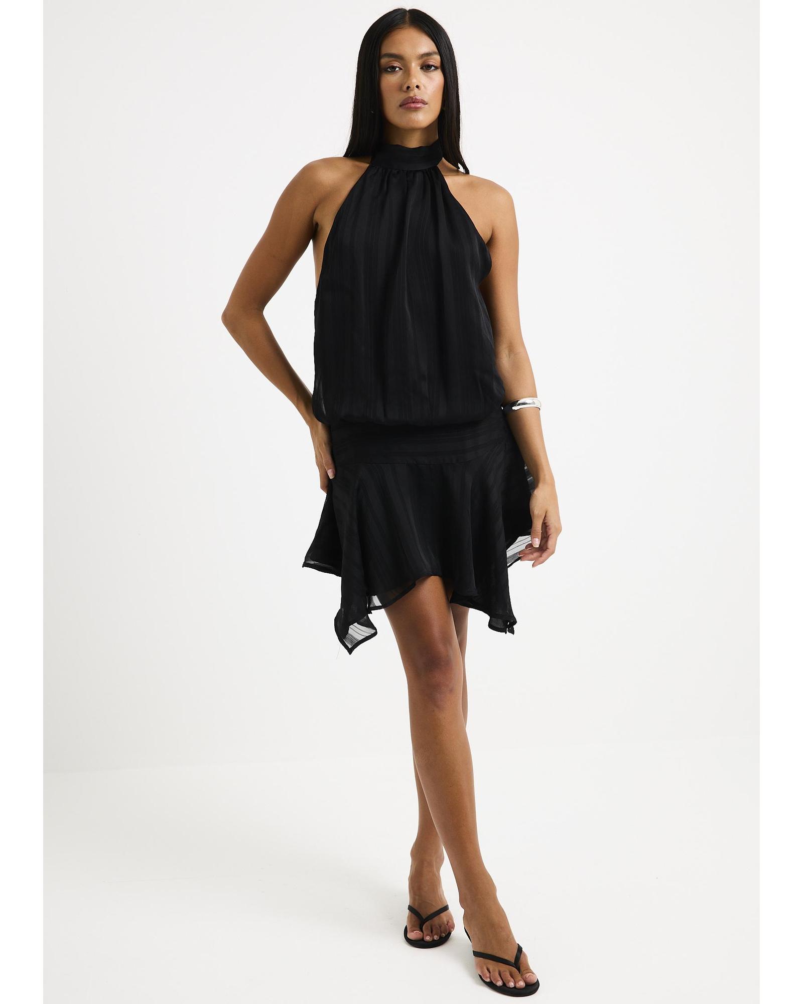 Naomi High Neck Mini Dress