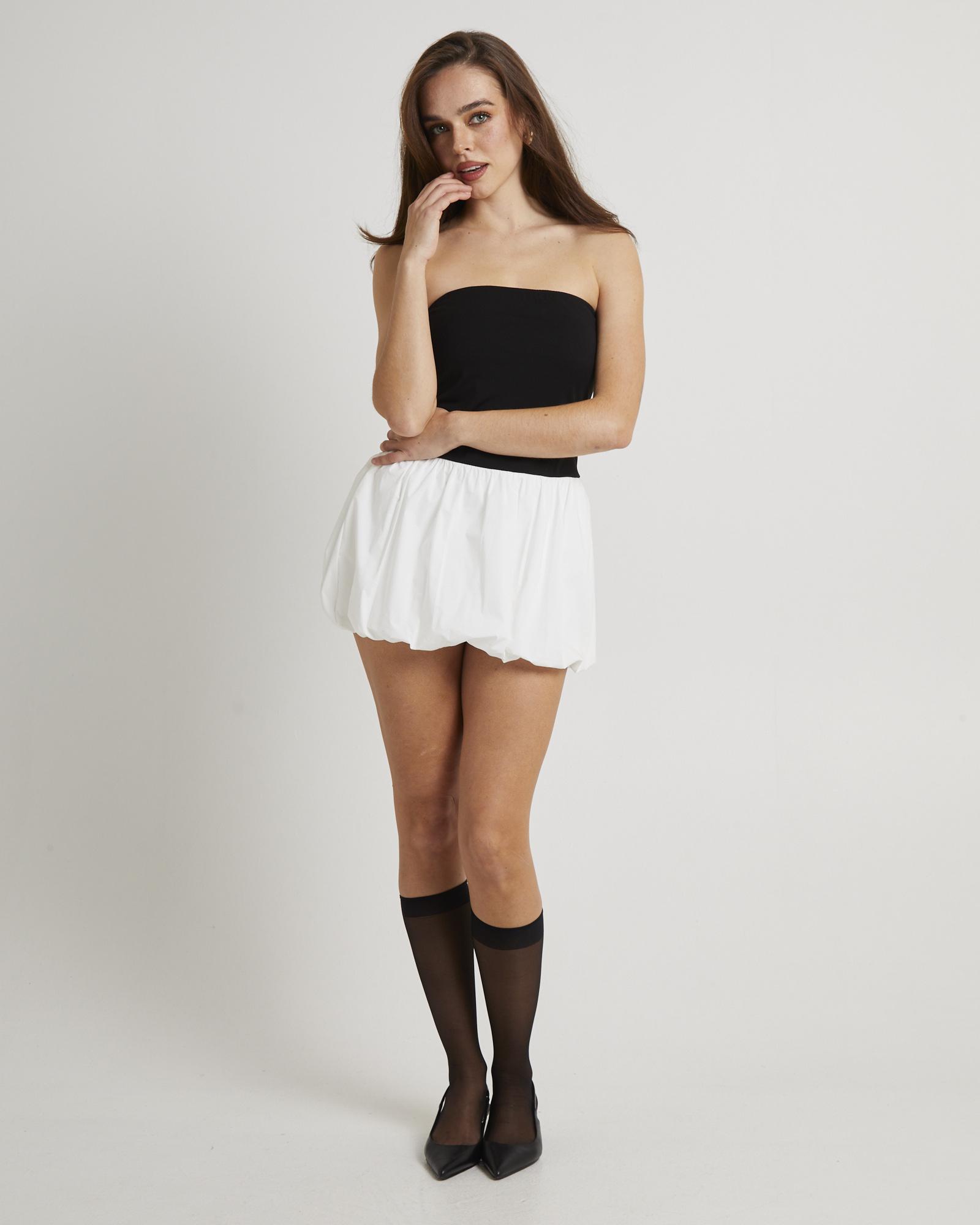 Nori Colour Block Puff Dress