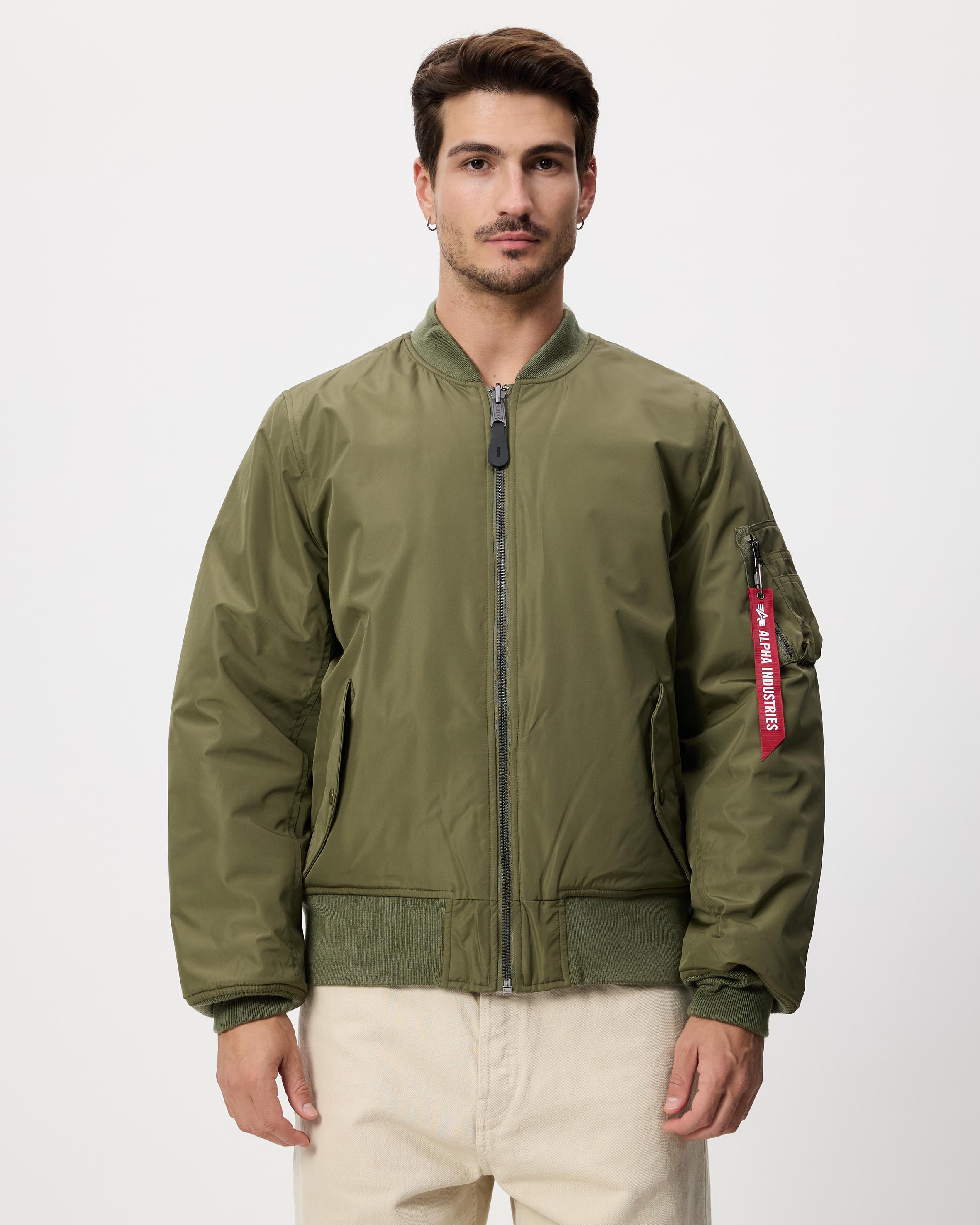 Reversible Onion Quilted Ma-1 Flight Jacket