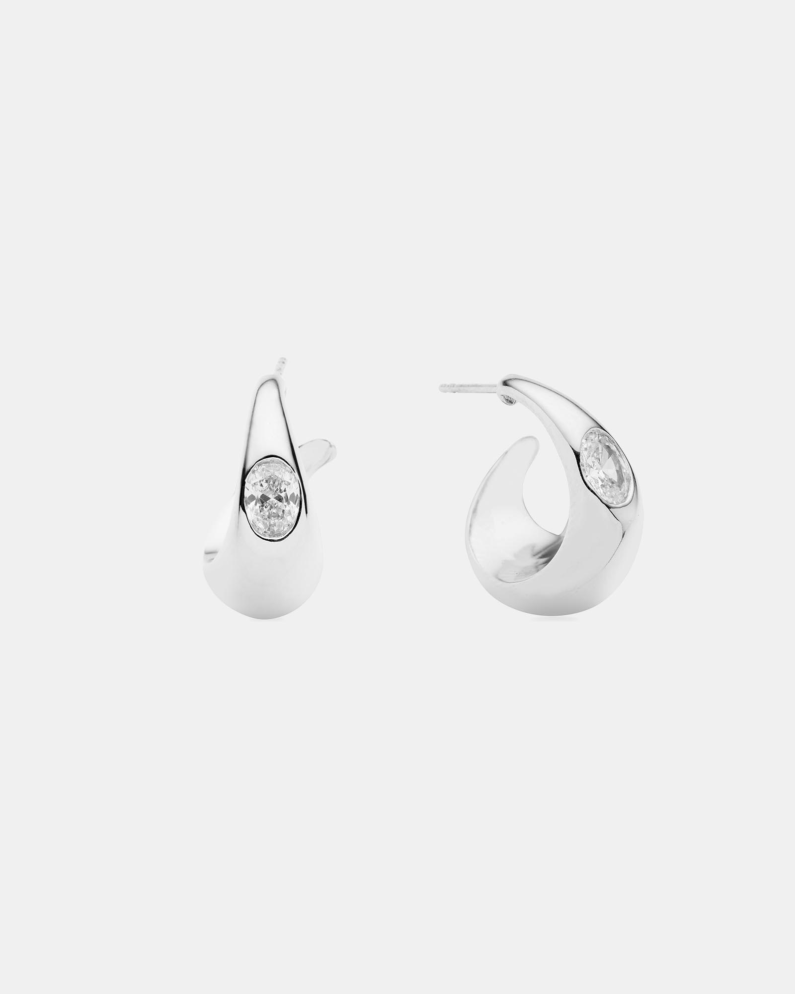 Ansel Earrings in Silver