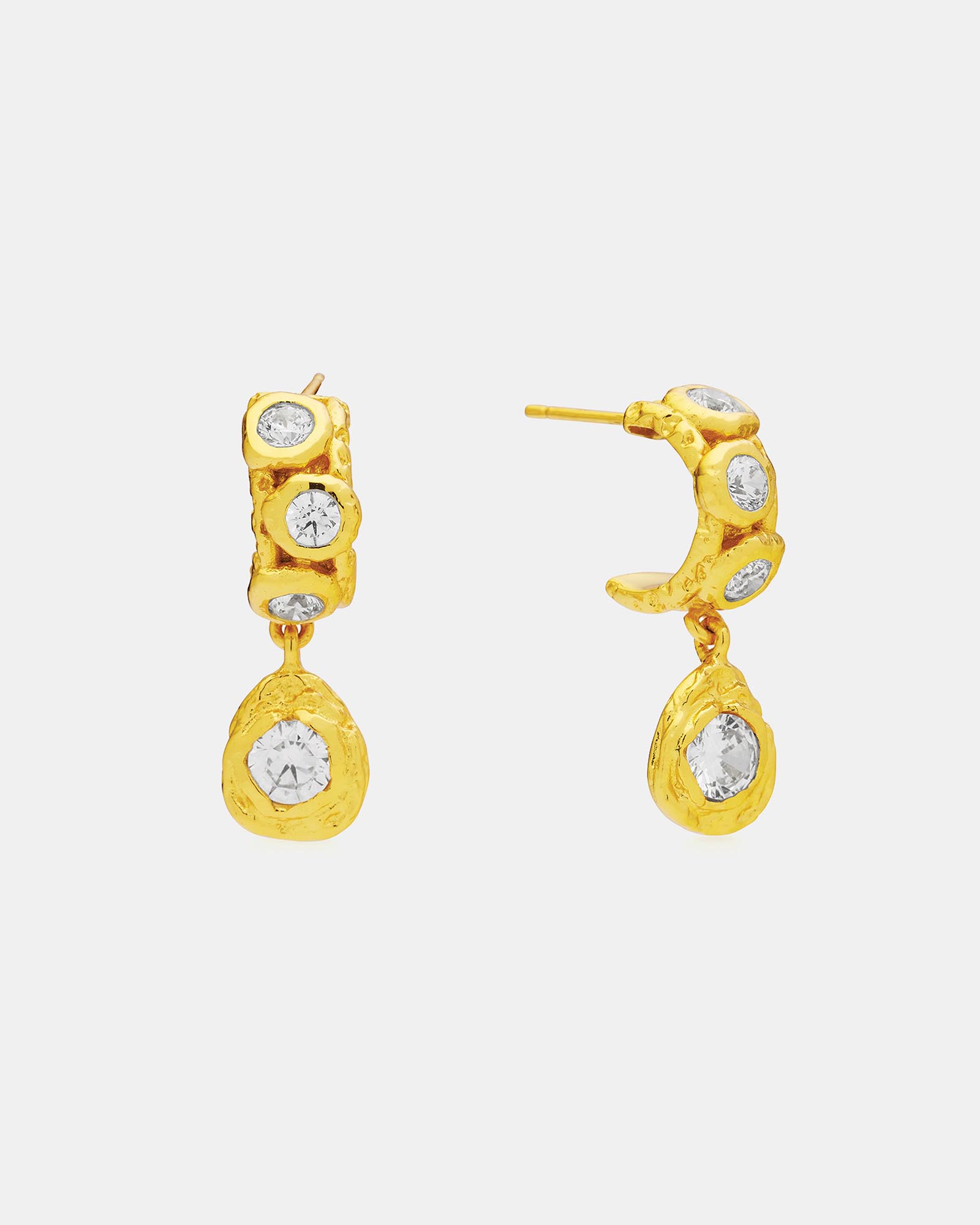 Alanya Earrings in Crystal