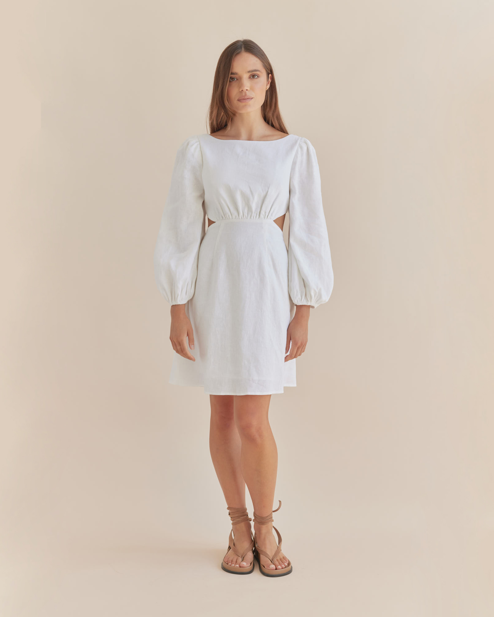 Malva Linen Mini Dress