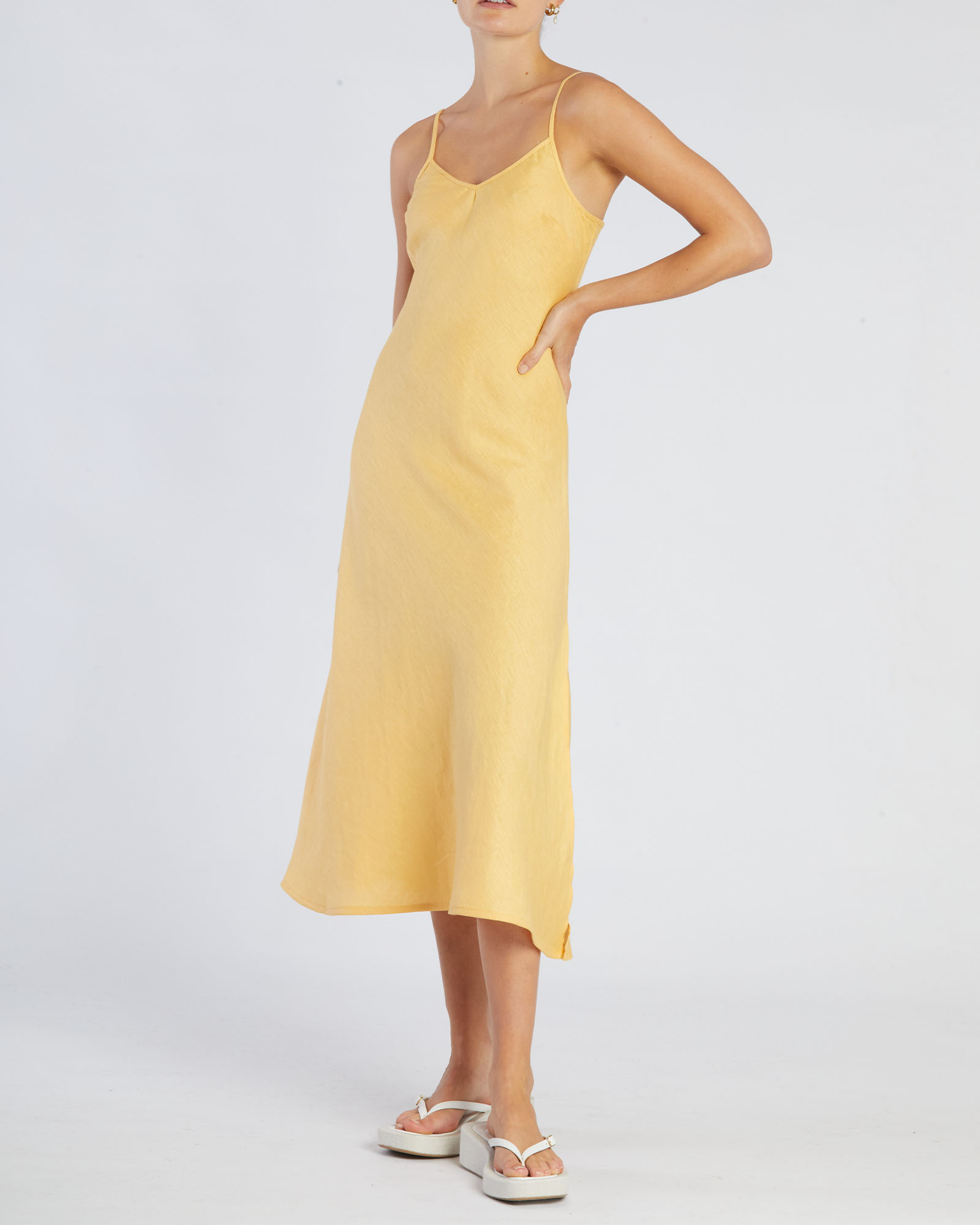 Evangeline Linen Dress