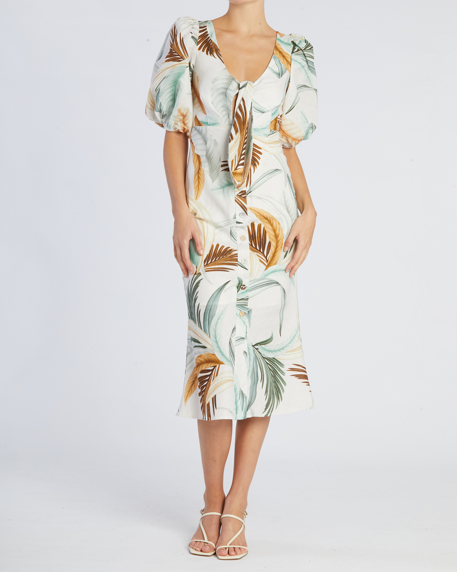 La Isla Linen Cocktail Dress