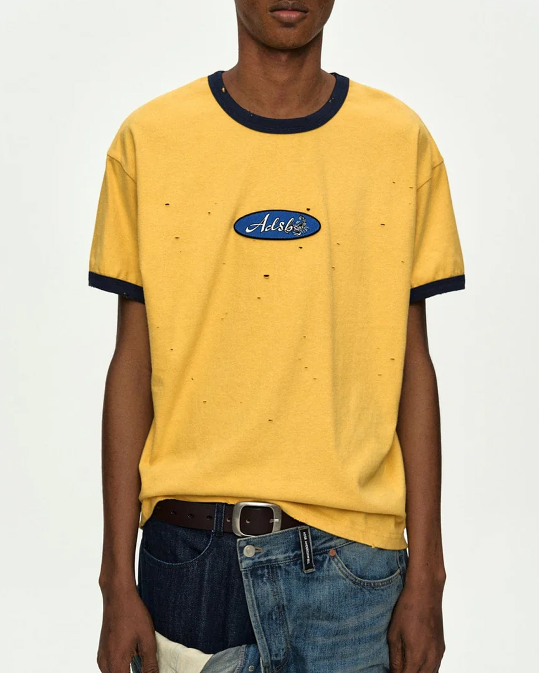Essential ADSB Logo Patch Ringer T-Shirt
