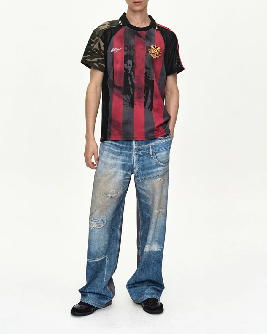 Denim & Cargo Trompe L'oeil Mesh Pants - Unisex