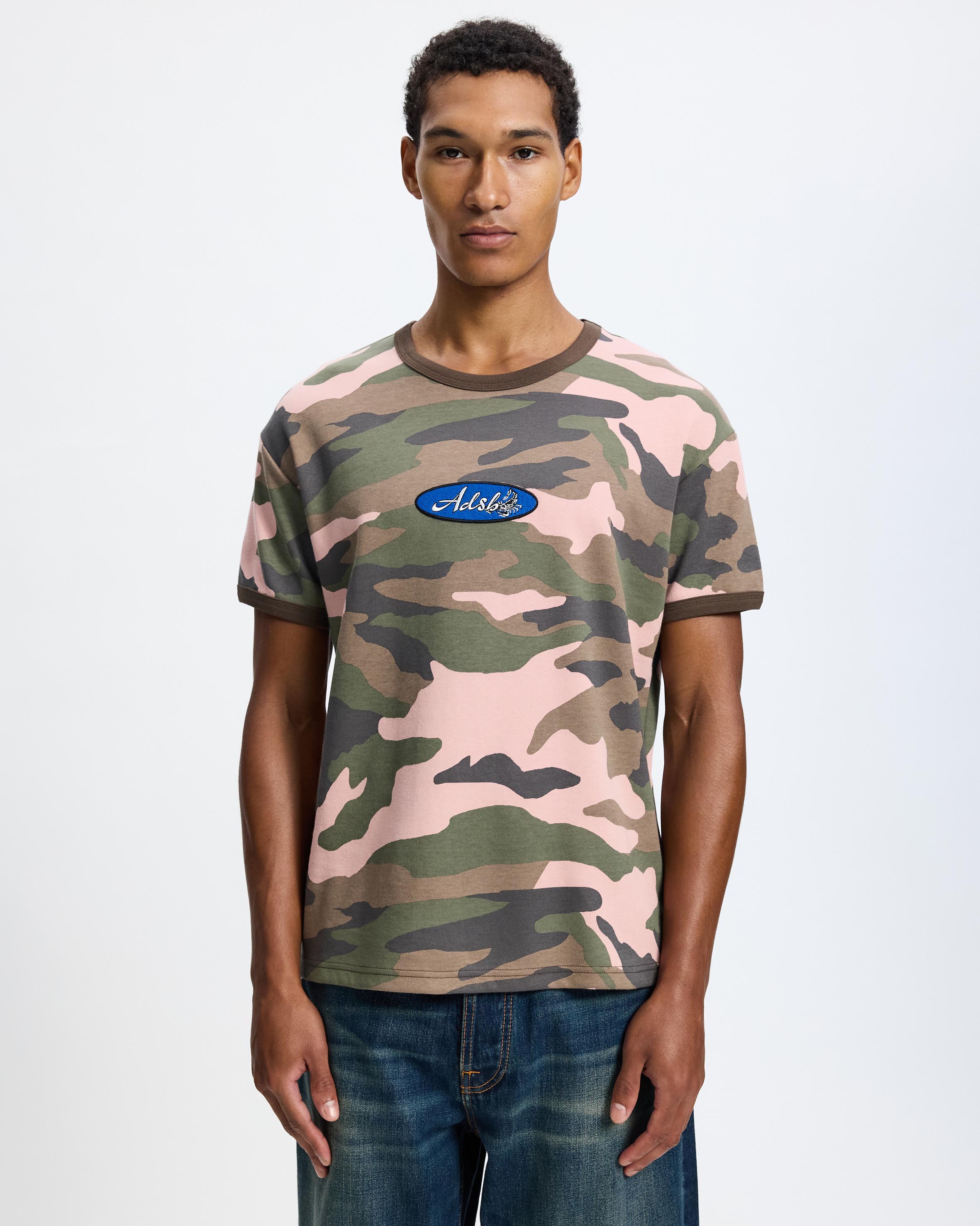 Essential Camouflage Ringer T-Shirt