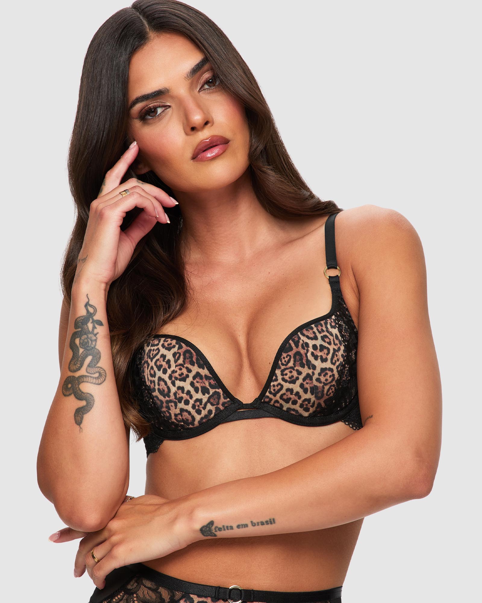 Feline Fantasy Padded Plunge Multi