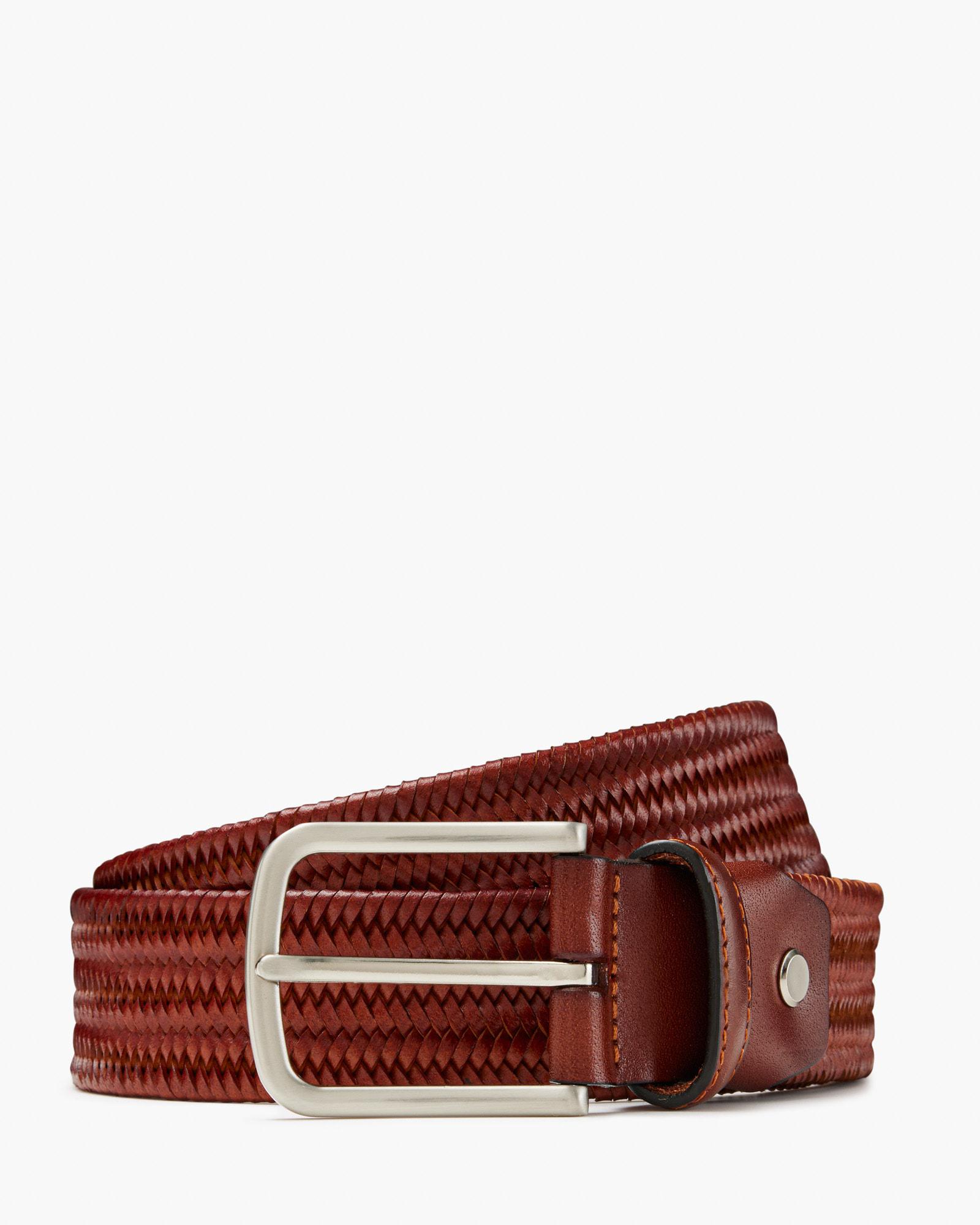 Devon Leather Woven Belt