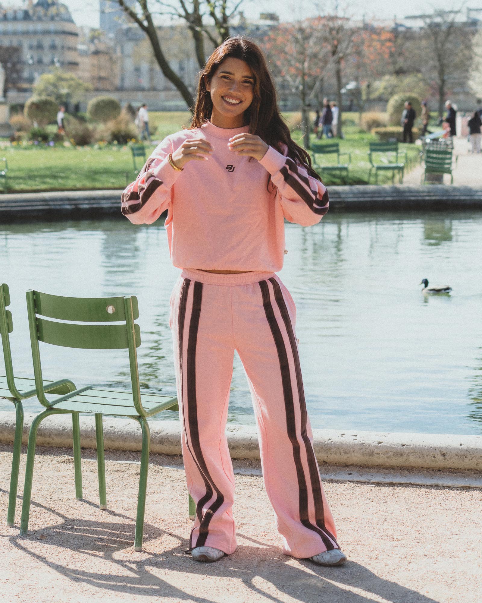 AJ Logo Stripe Trackpants