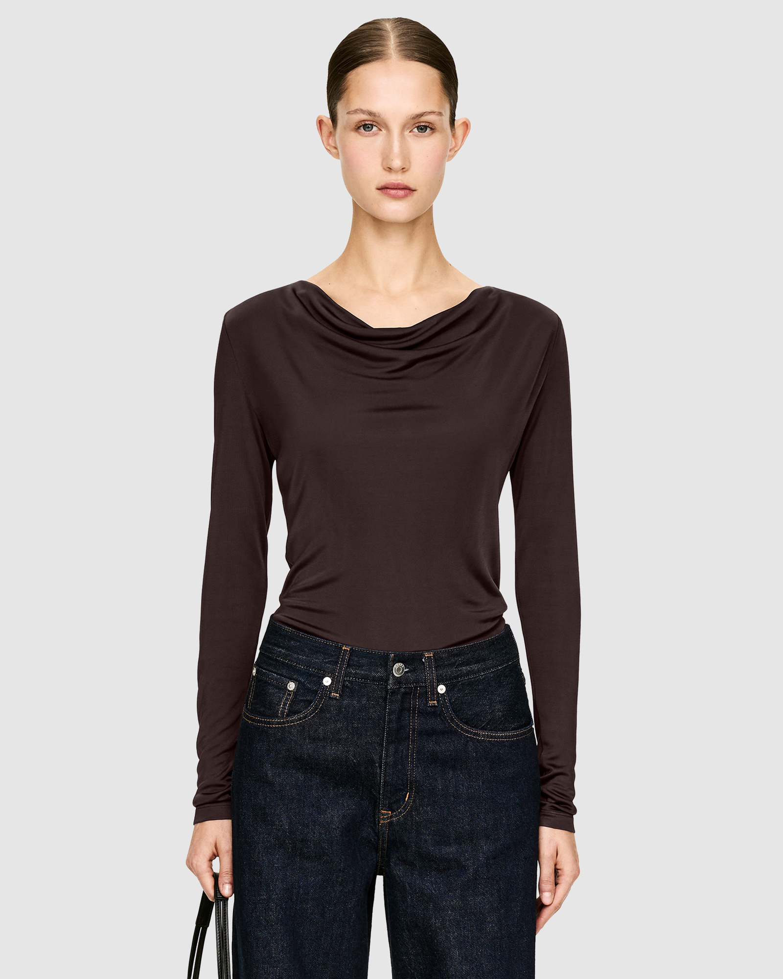 Draped Neckline Top