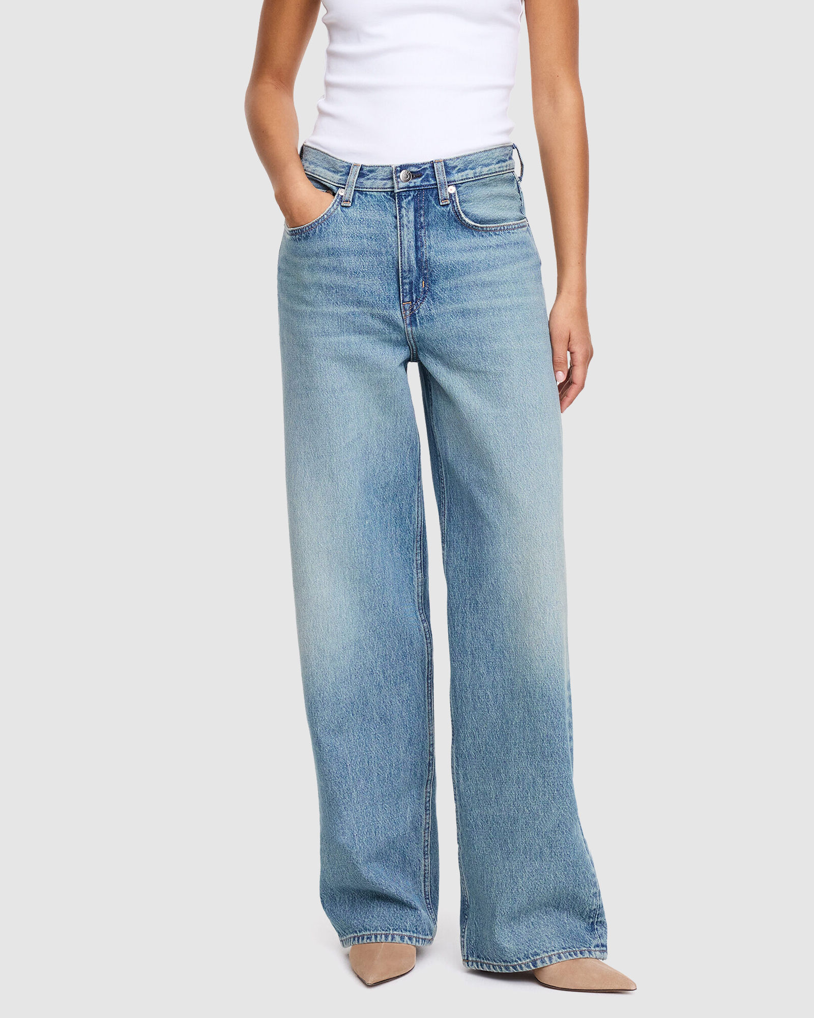 Coral Wide Jeans