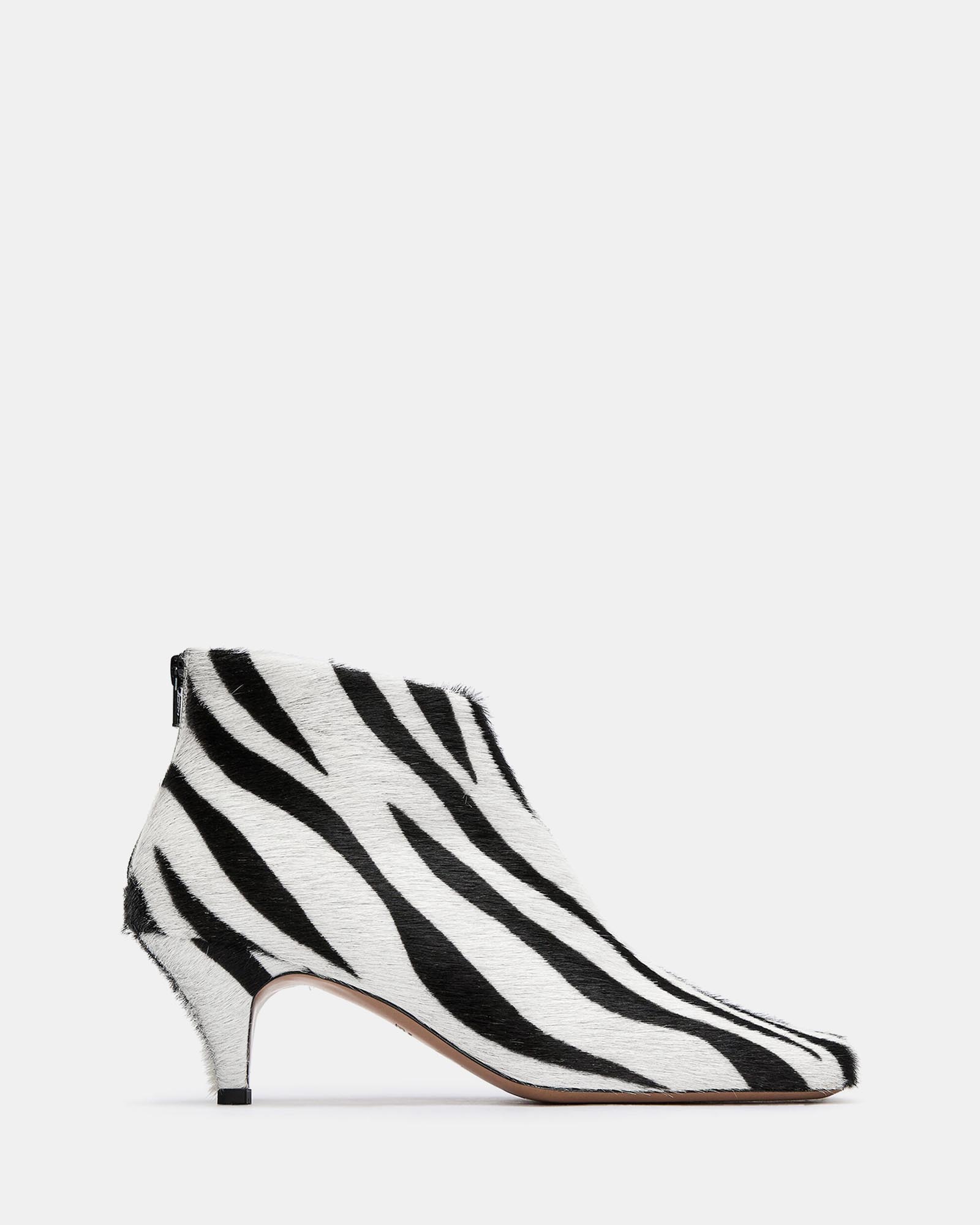 Zebra-Print Ankle Boots