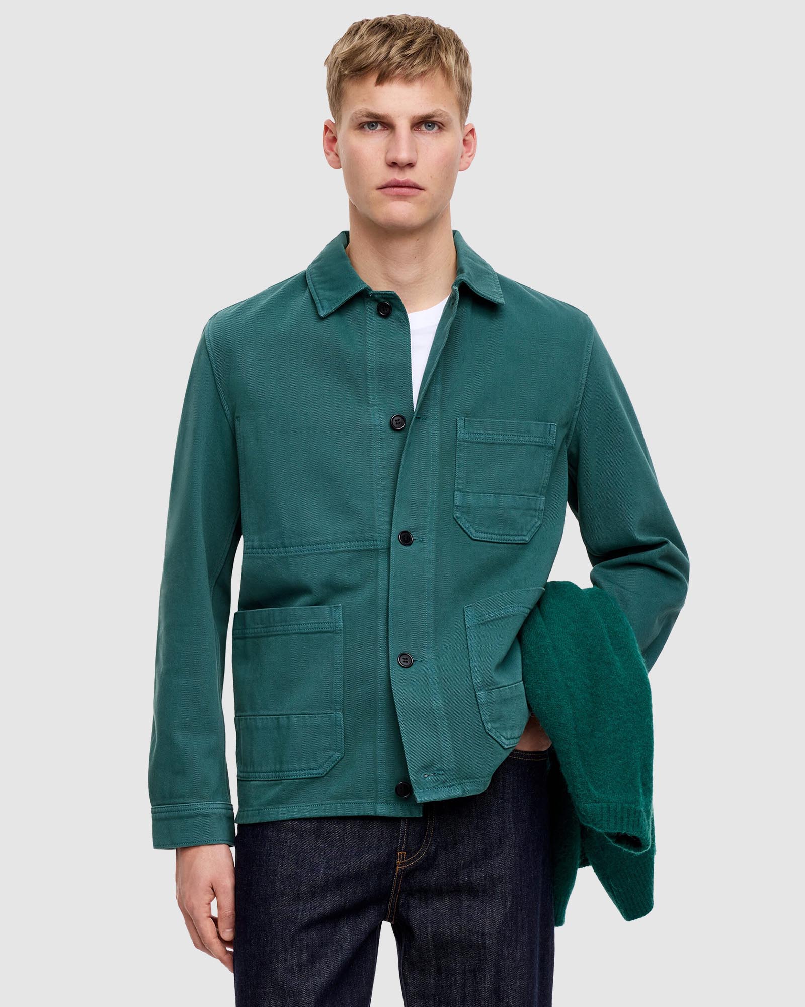 Overdyed Twill Overshirt
