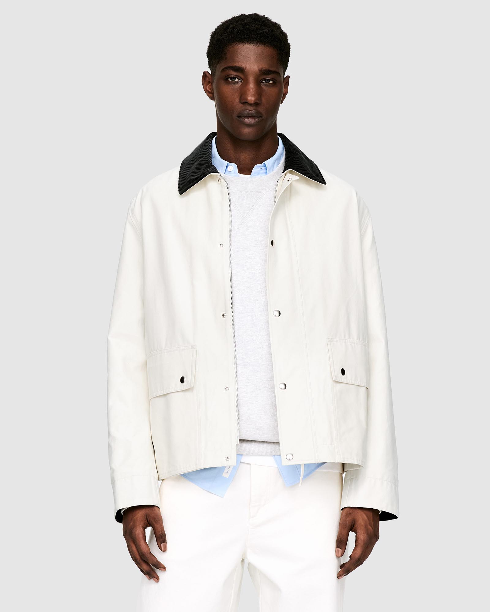 Waxed Nylon-Cotton Jacket