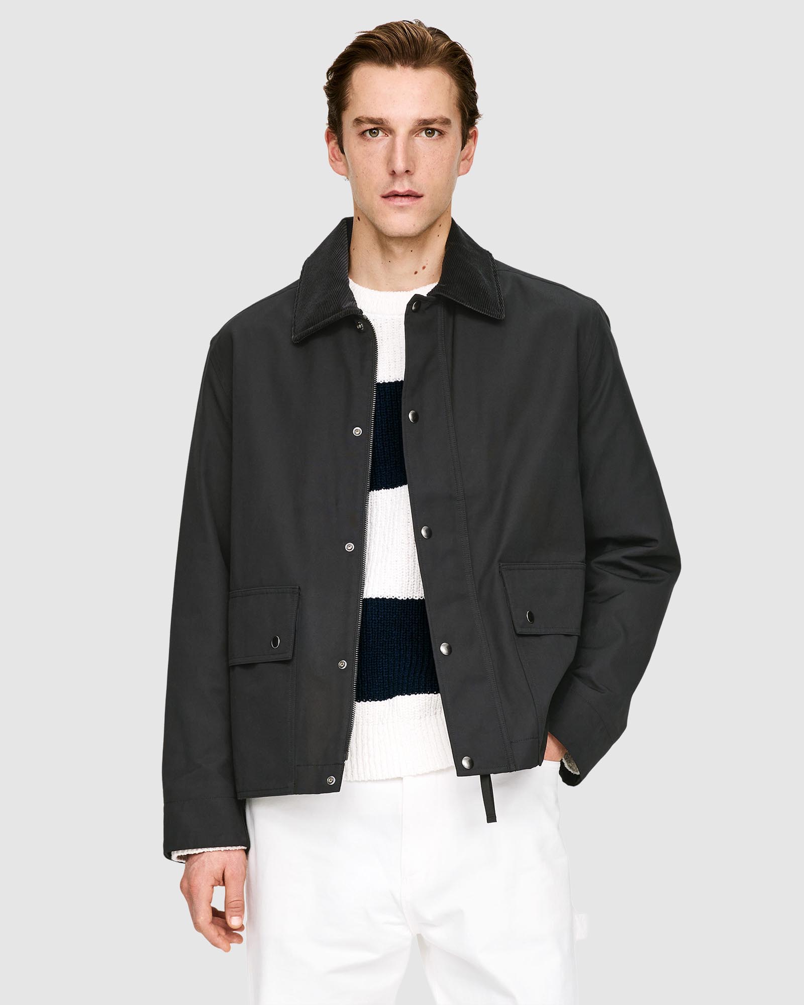 Waxed Nylon-Cotton Jacket