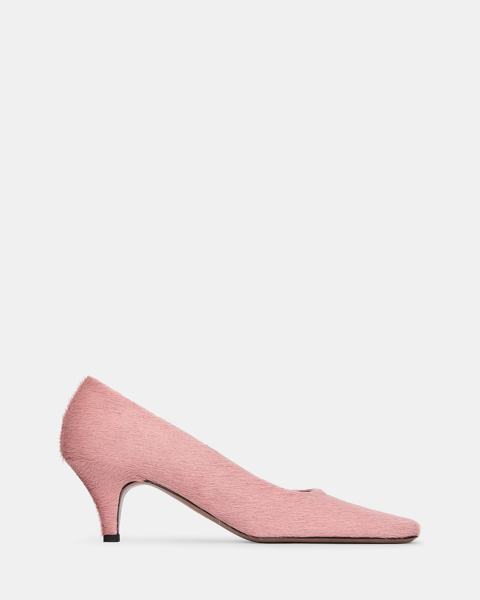 Pony-Hair Effect Leather Pumps