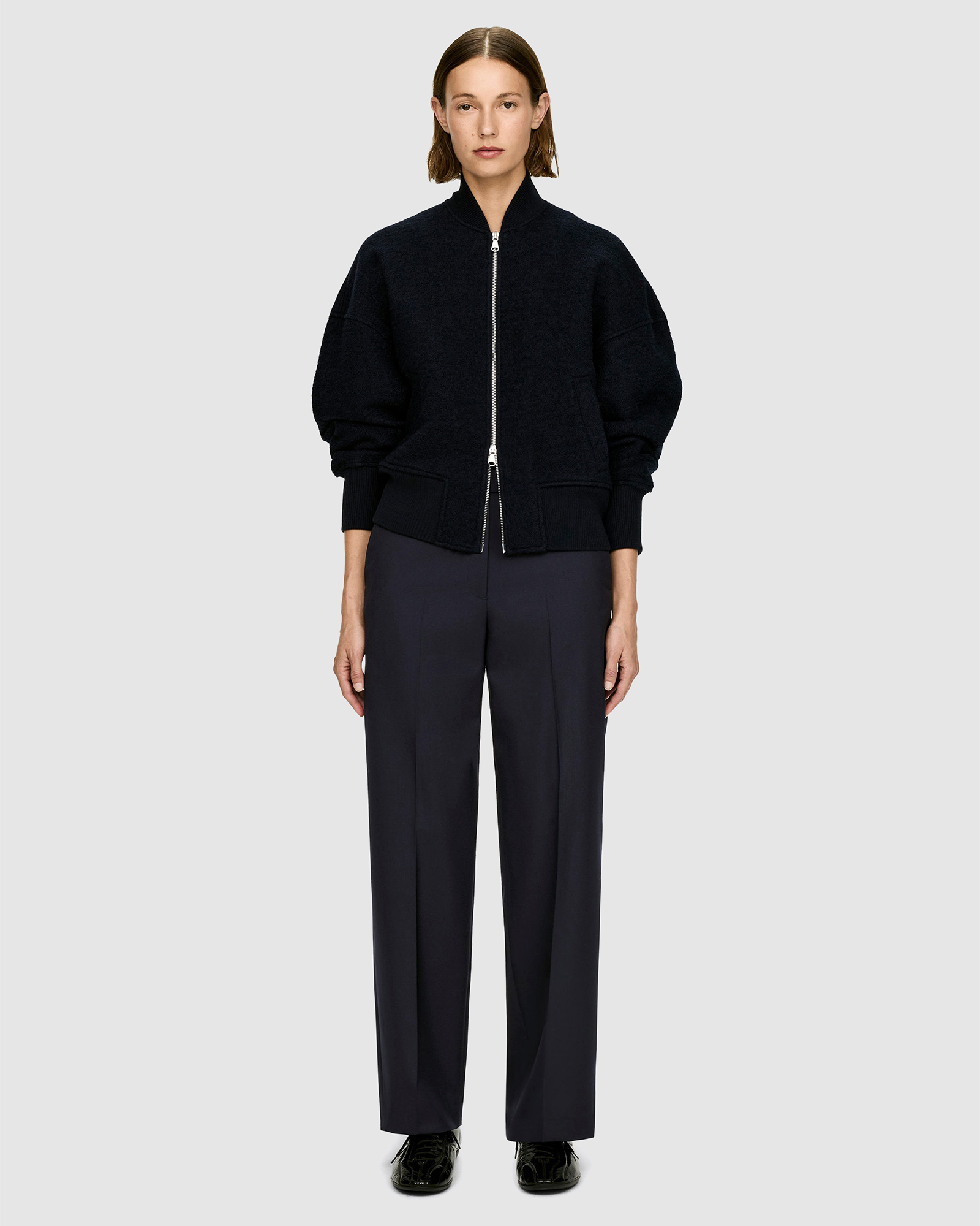 Hopsack Wool Trousers