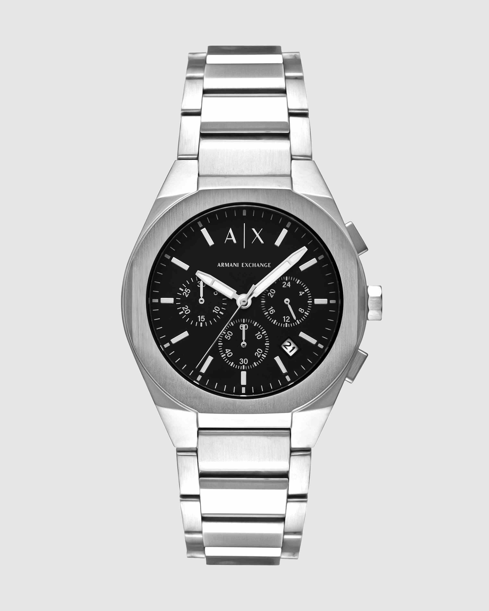 Silver Tone Chronograph Watch