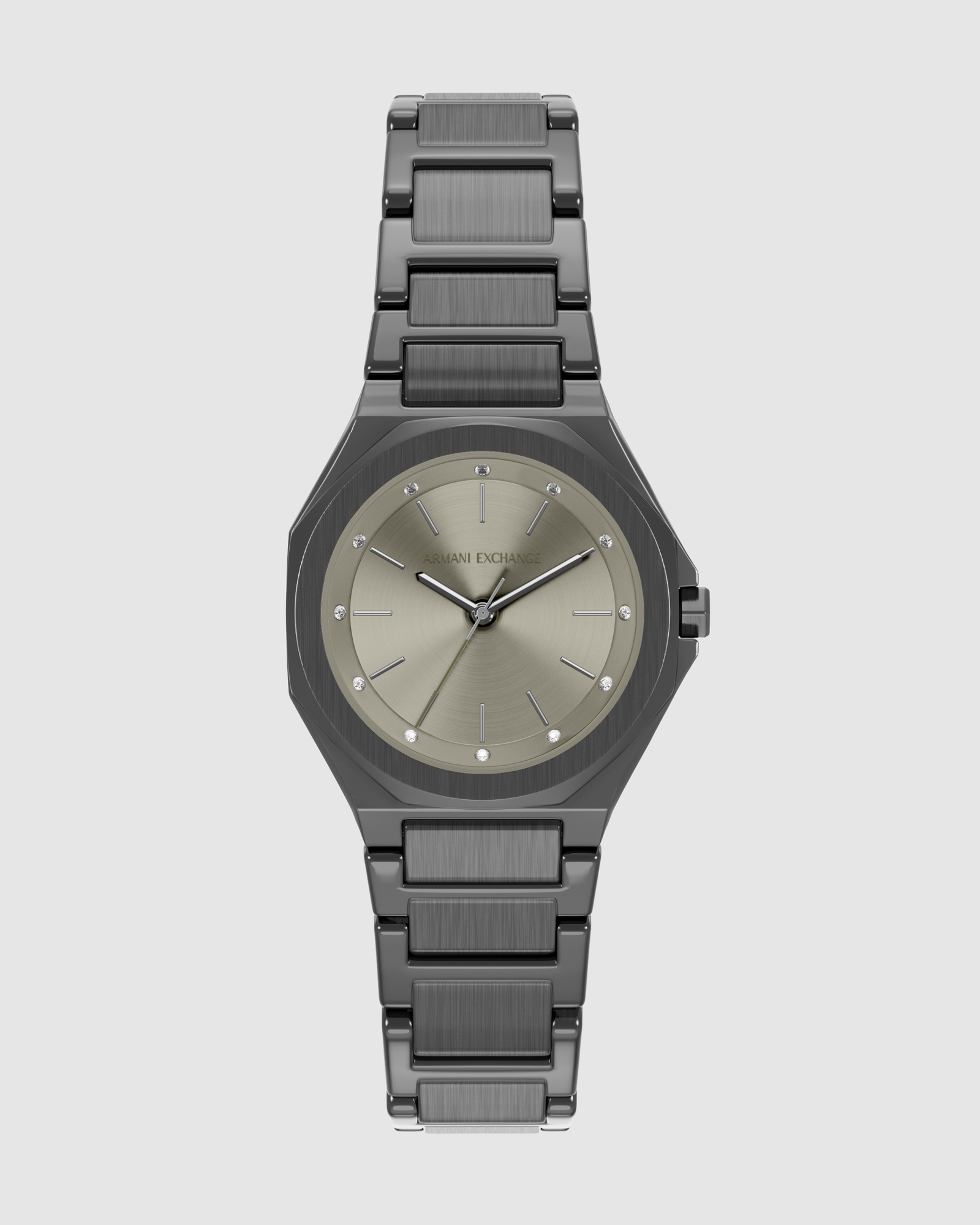 Gun-Metal Analogue Watch
