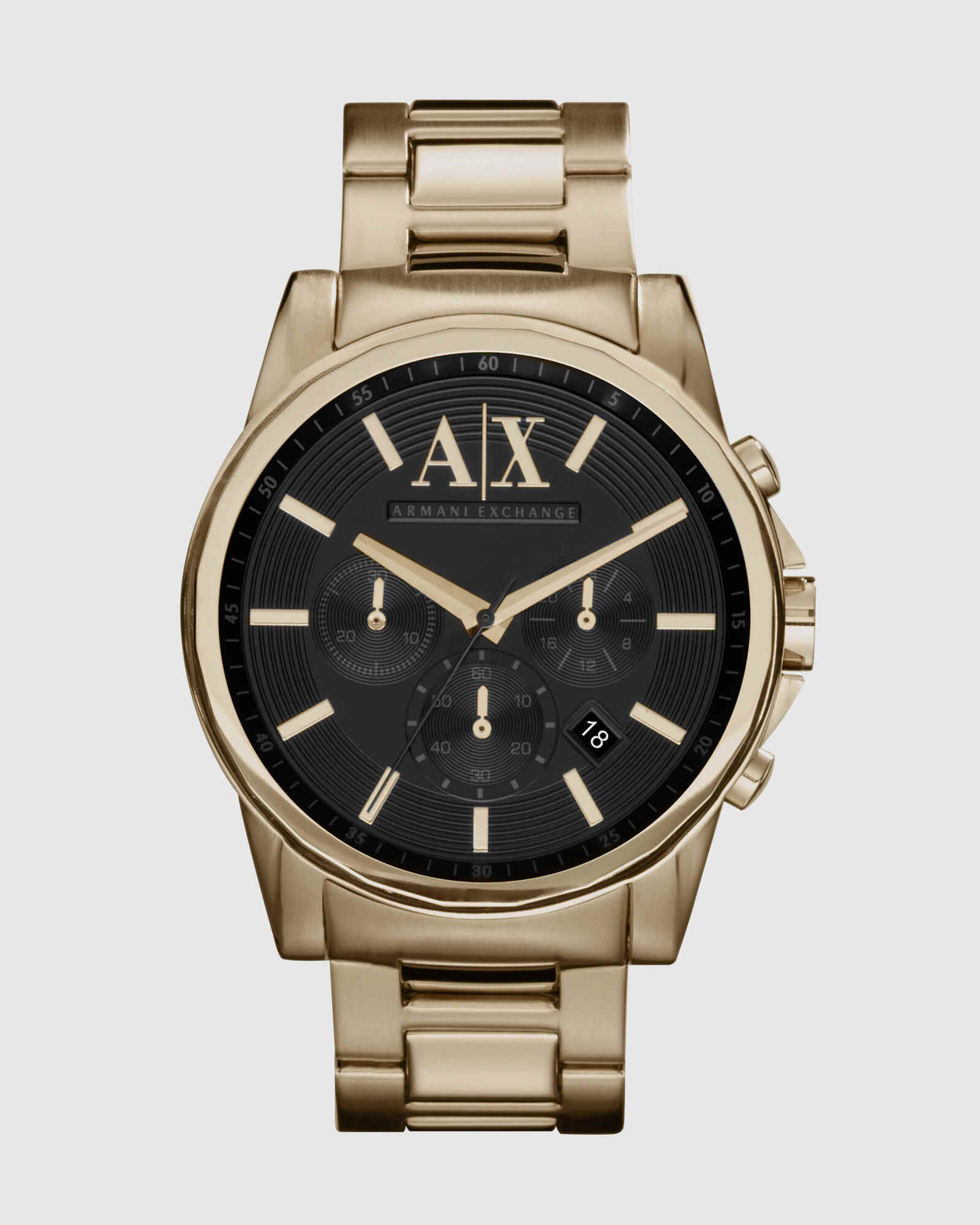 Gold-Tone Chronograph Watch AX2095