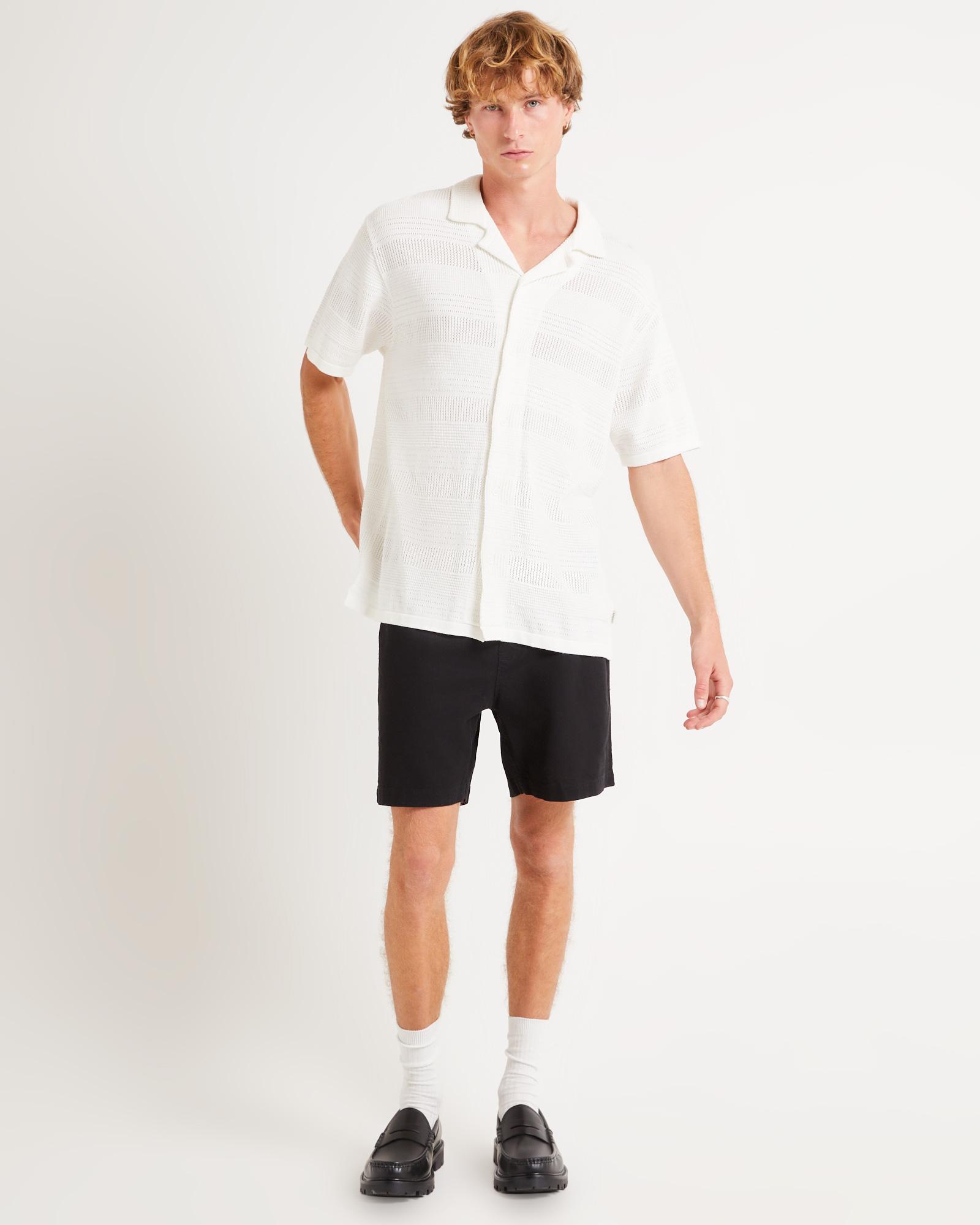 Knitted Short Sleeve Resort Shirt