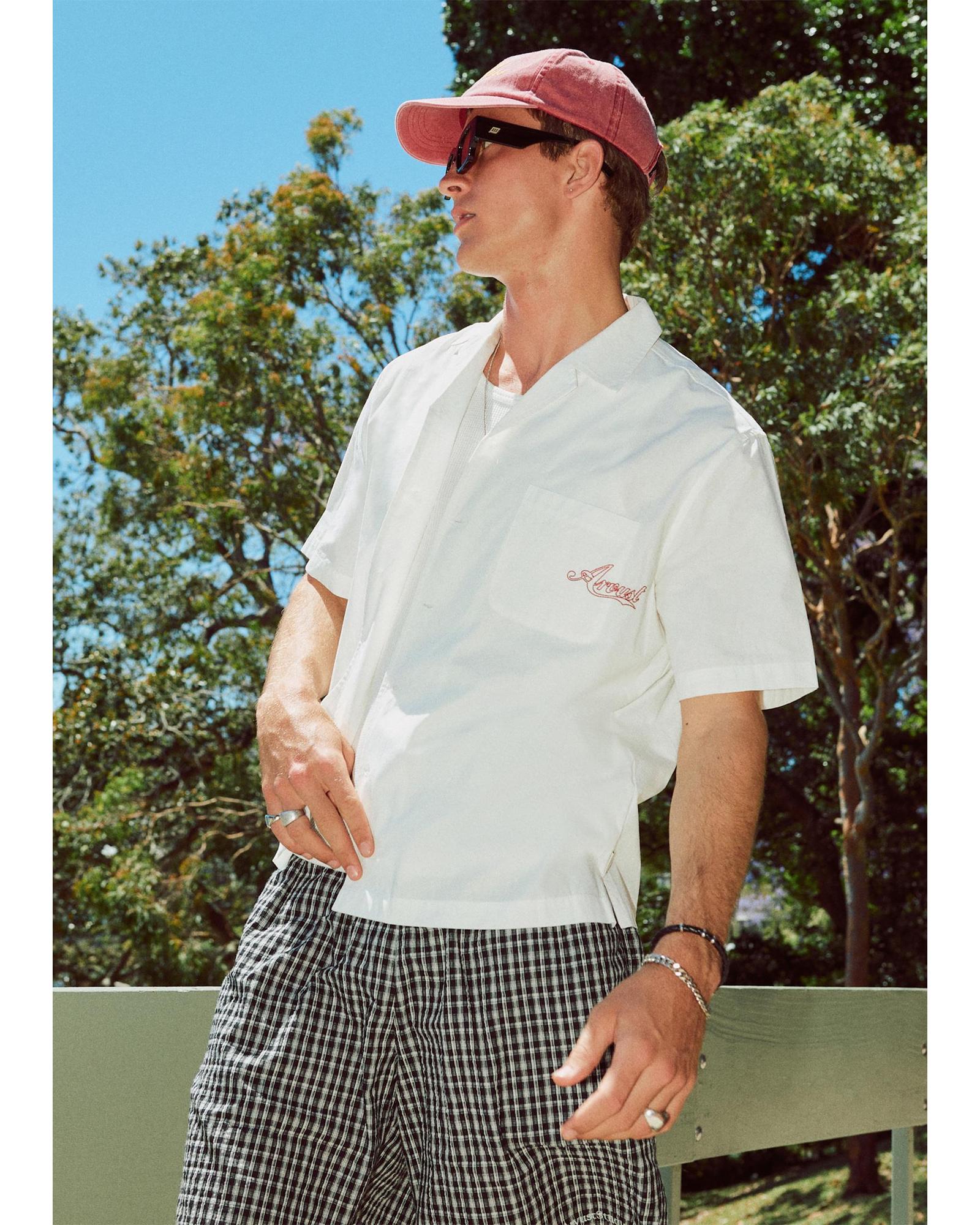Varsity Cropped Short Sleeve Shirt