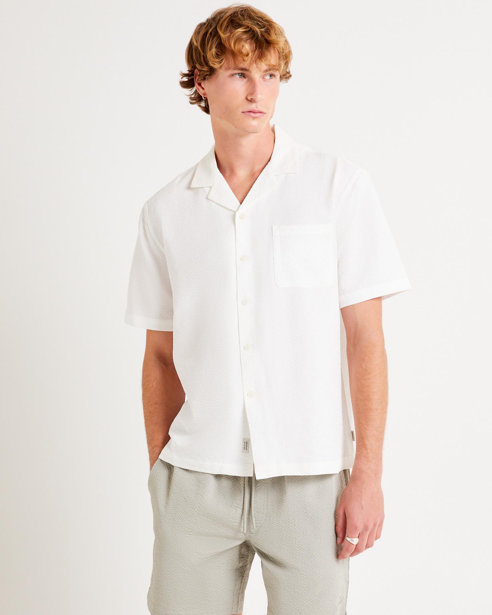 Morrison Seersucker Shorts Sleeve Resort Shirt