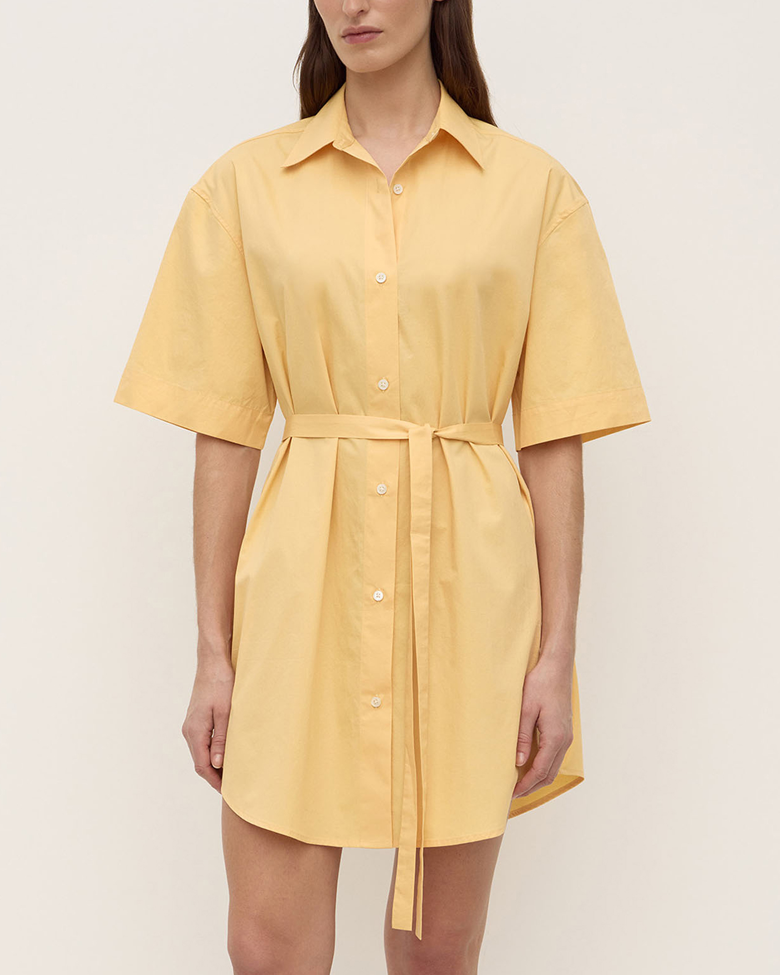 Kaylee Poplin Short Sleeve Shirt Dress